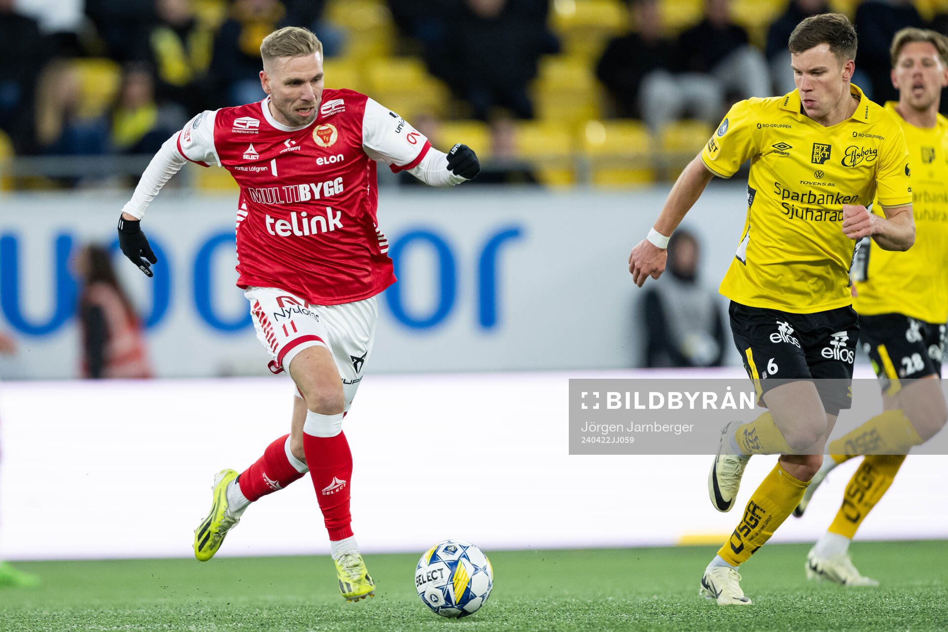 Kalmars Jonathan Ring och Elfsborgs Andri Fannar Baldursson
