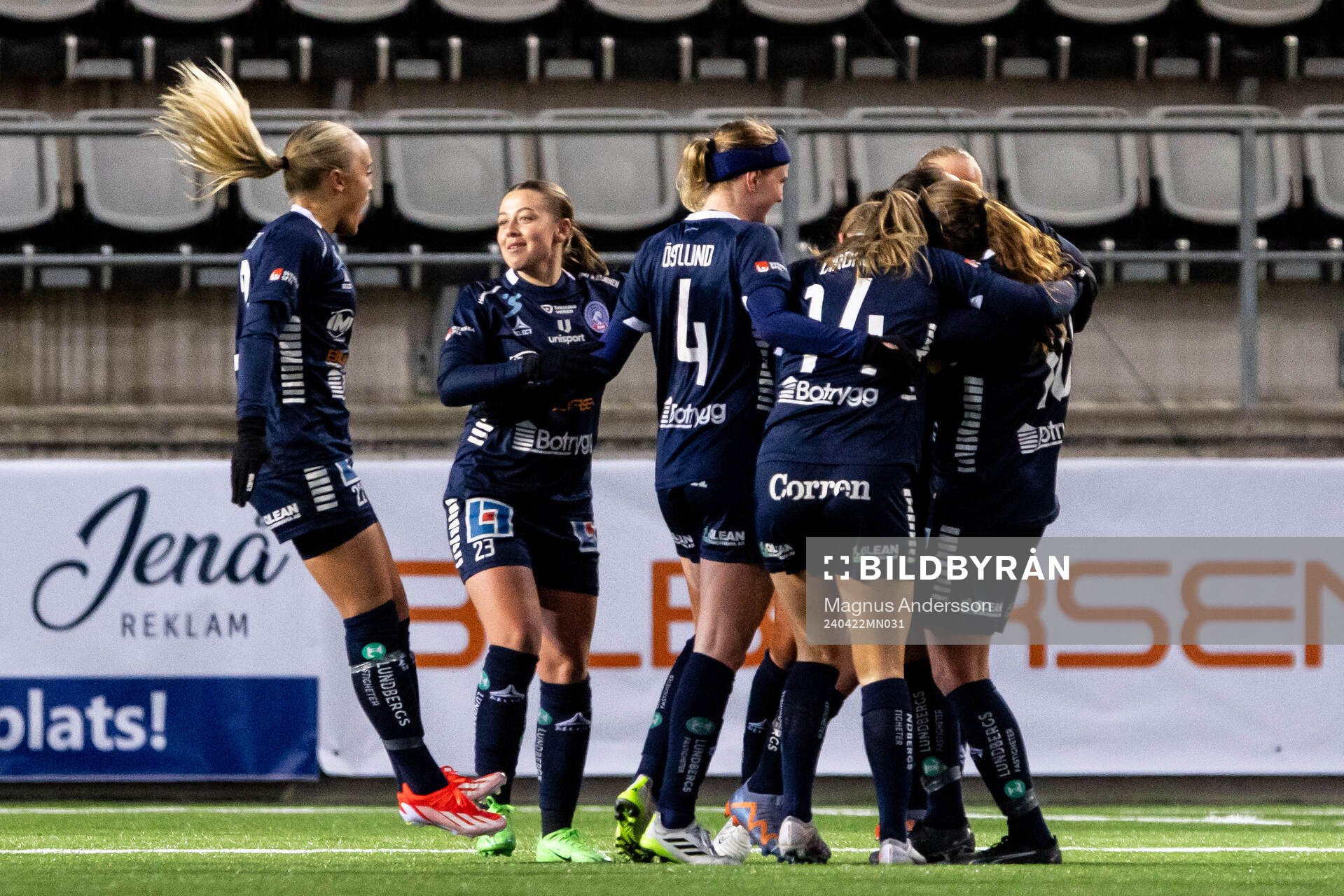 Linköpings spelare jublar