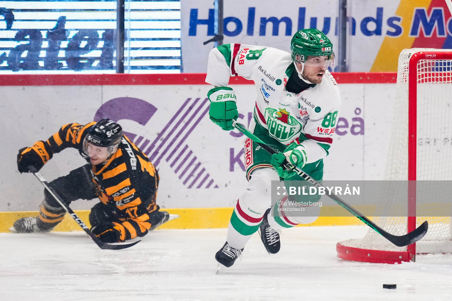 Rögles Brandon Davidson och Skellefteås Pär Lindholm