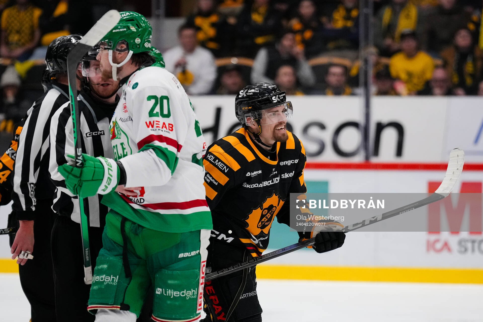 Rögles Lian Bichsel och Skellefteås Andreas Johnson