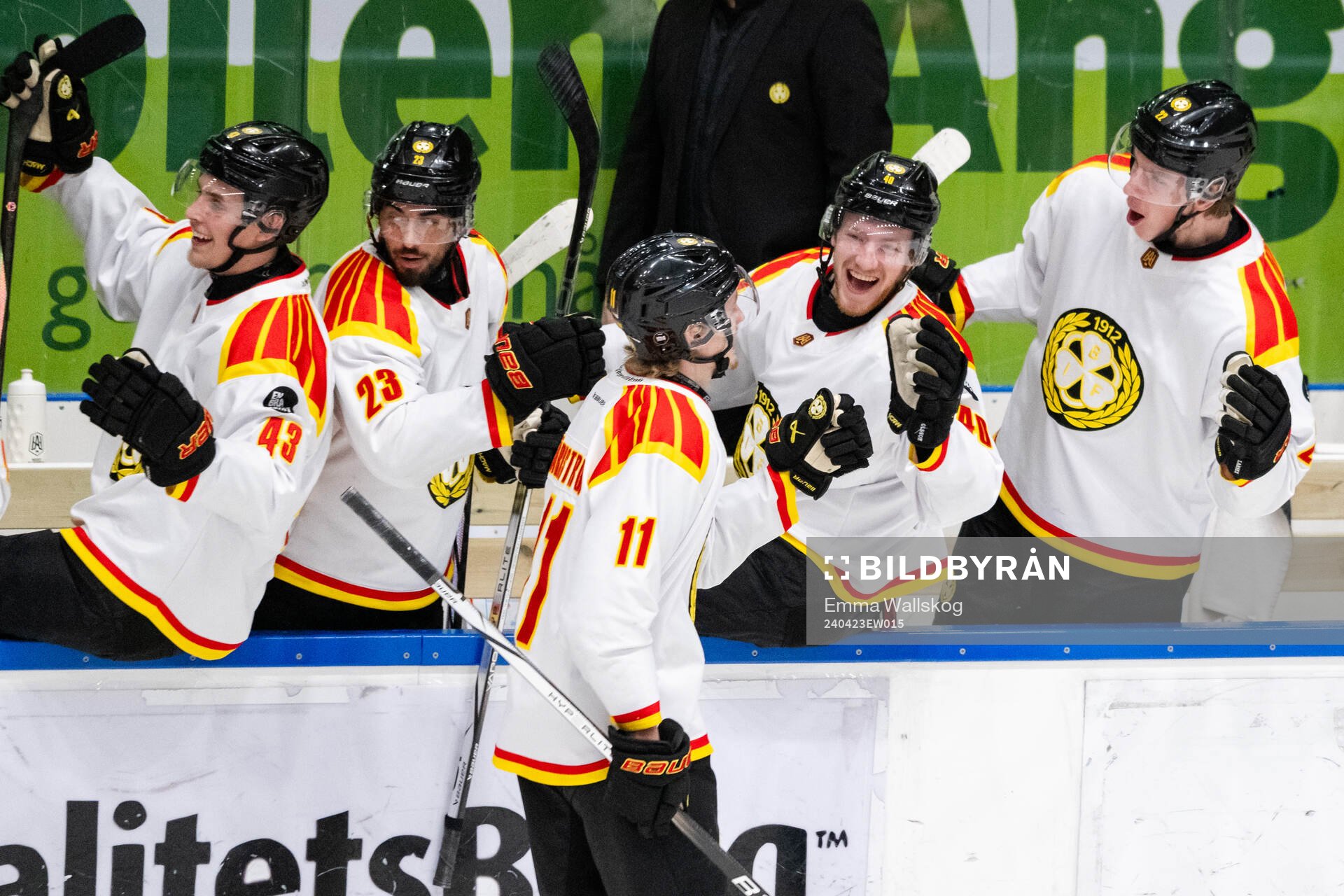 Brynäs Oliver Tärnström jublar