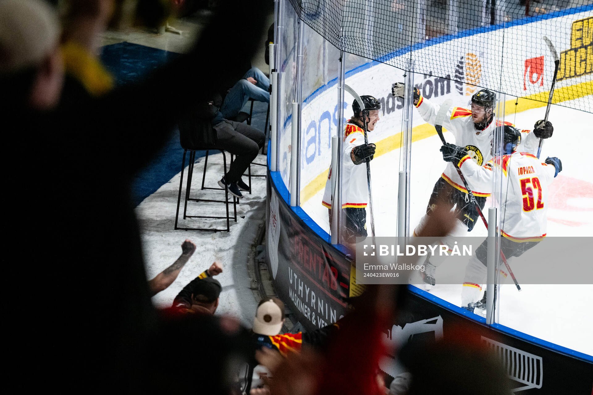 Brynäs Oliver Tärnström jublar