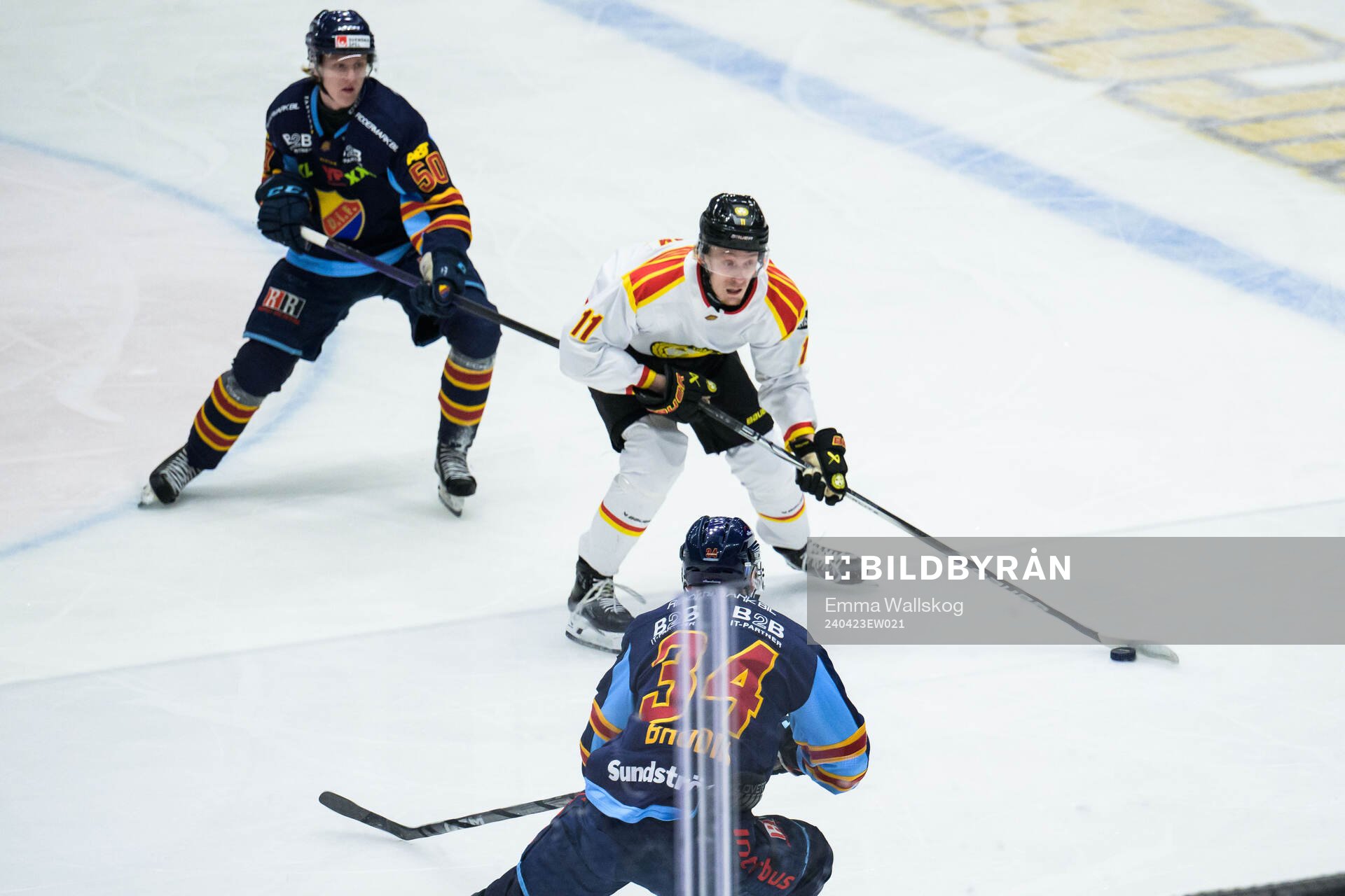 Brynäs Oskar Kvist och Djurgårdens Daniel Brodin och