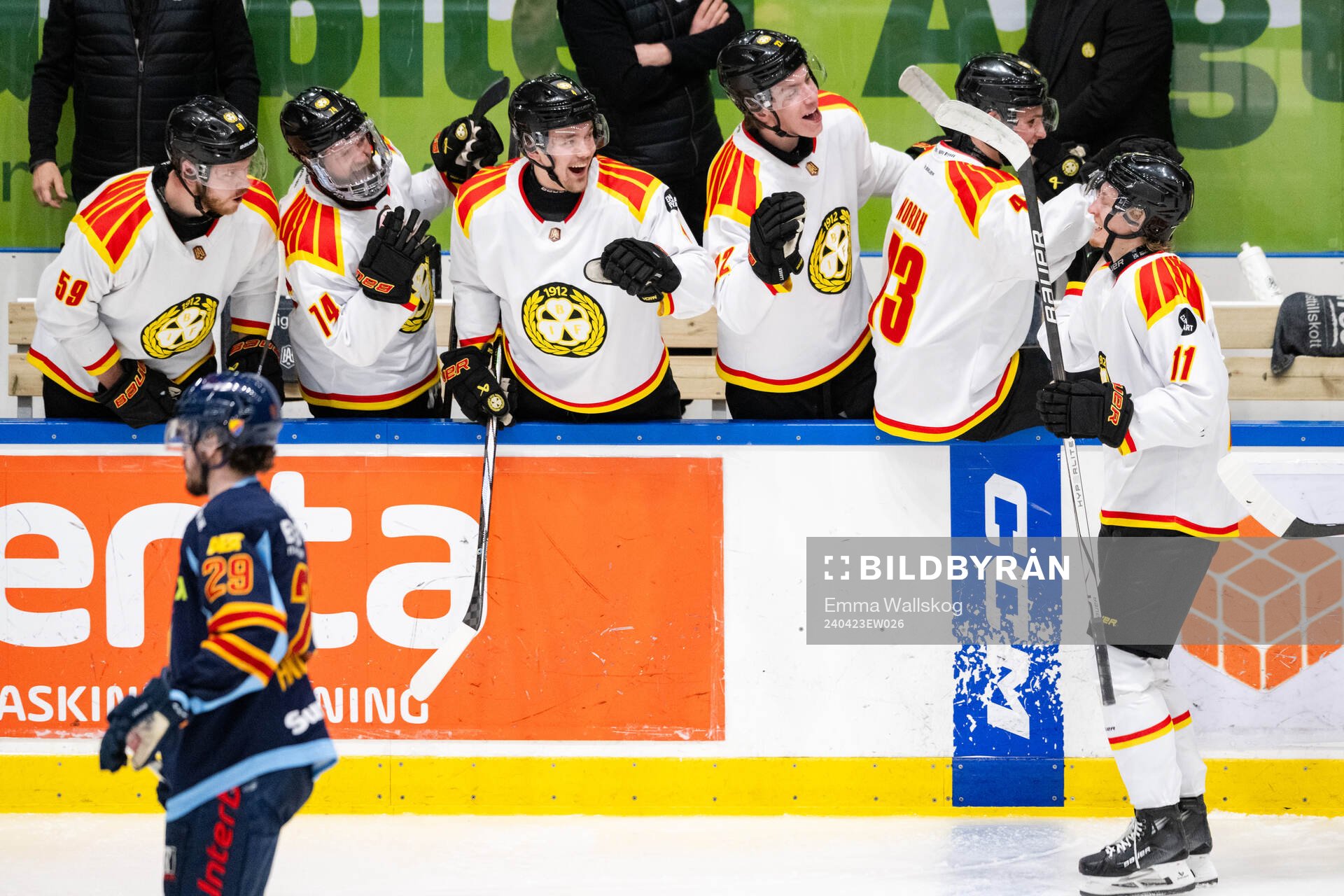 Brynäs Oliver Tärnström jublar
