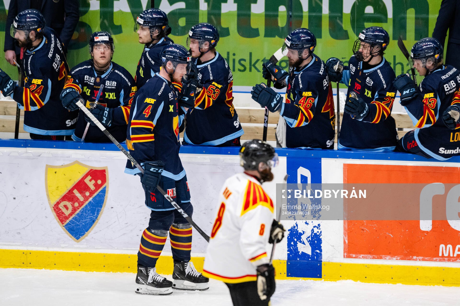 Djurgårdens Edvin Hammarlund jublar