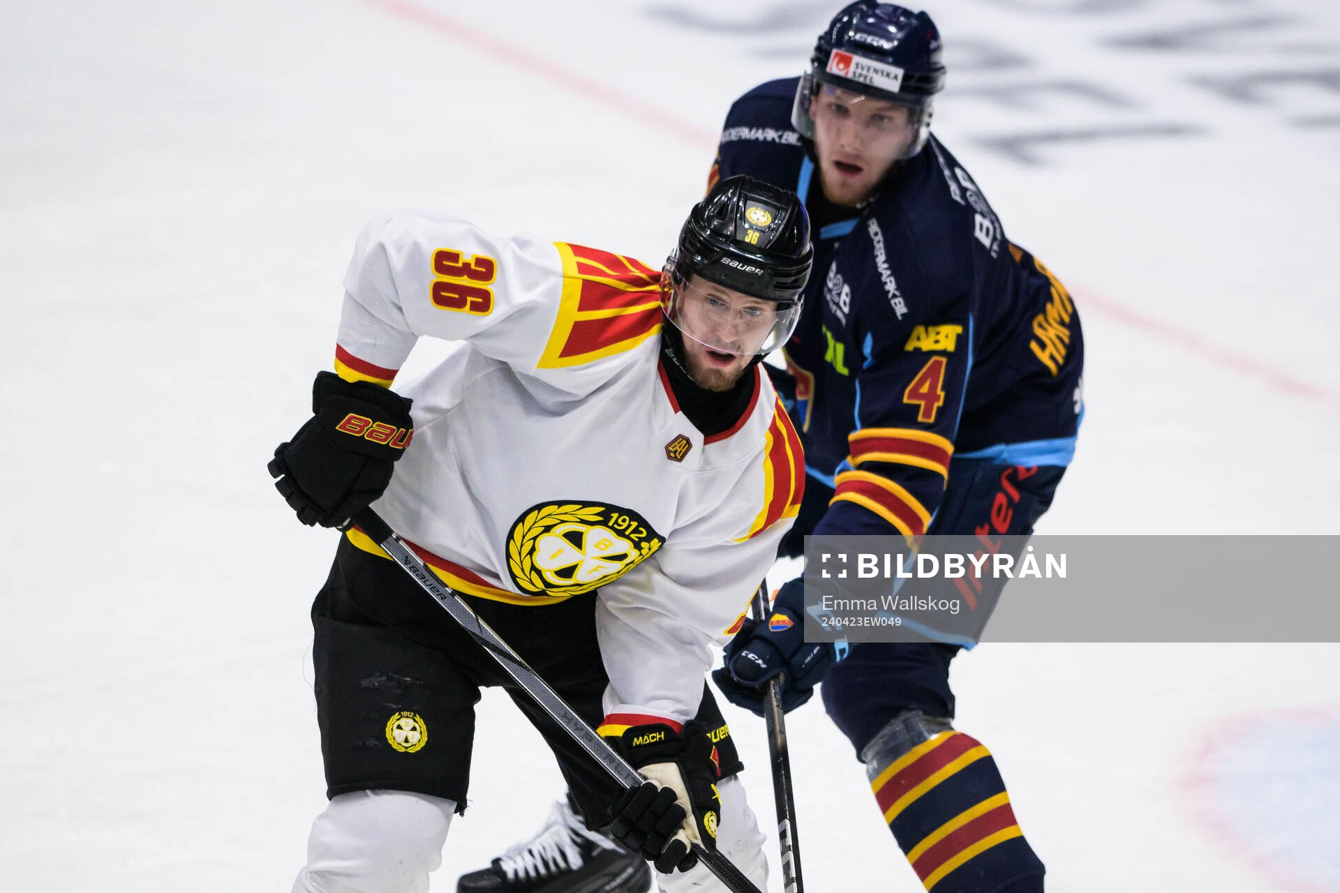 Brynäs Linus Ölund och Djurgårdens Edvin Hammarlund