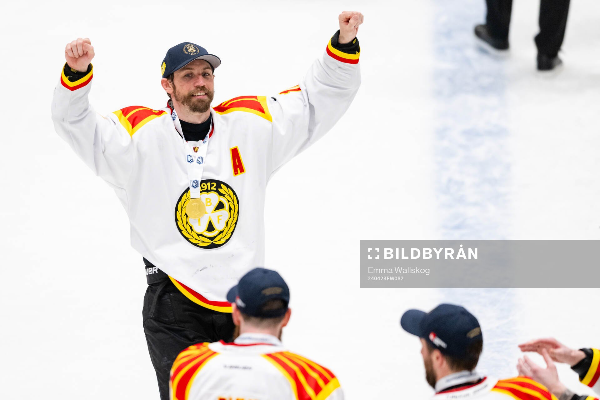 Brynäs Anton Rödin jublar