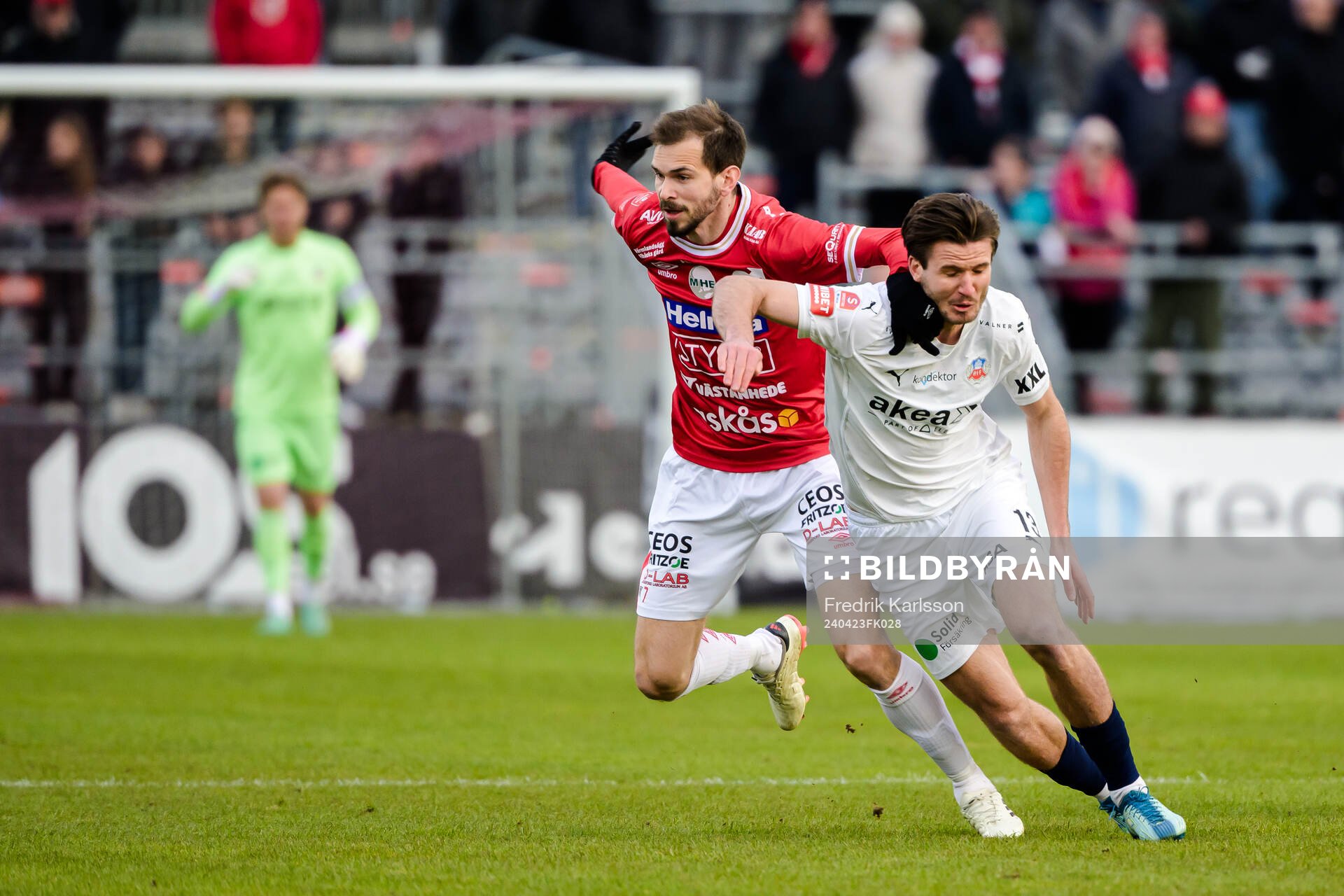 Degerfors Sebastian Ohlsson och Helsingborgs Wilhelm Loeper