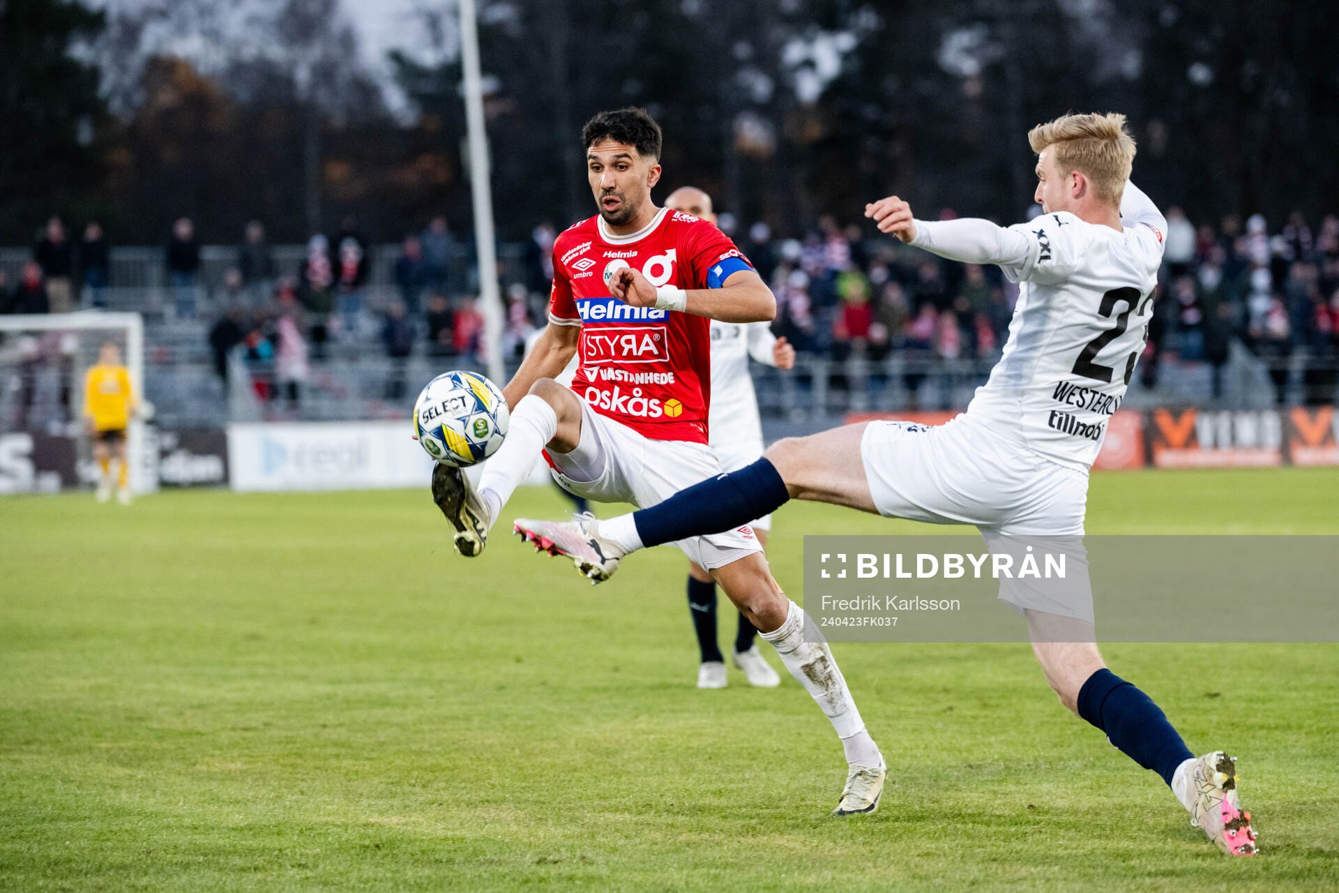 Degerfors Elyas Bouzaiene och Helsingborgs William
