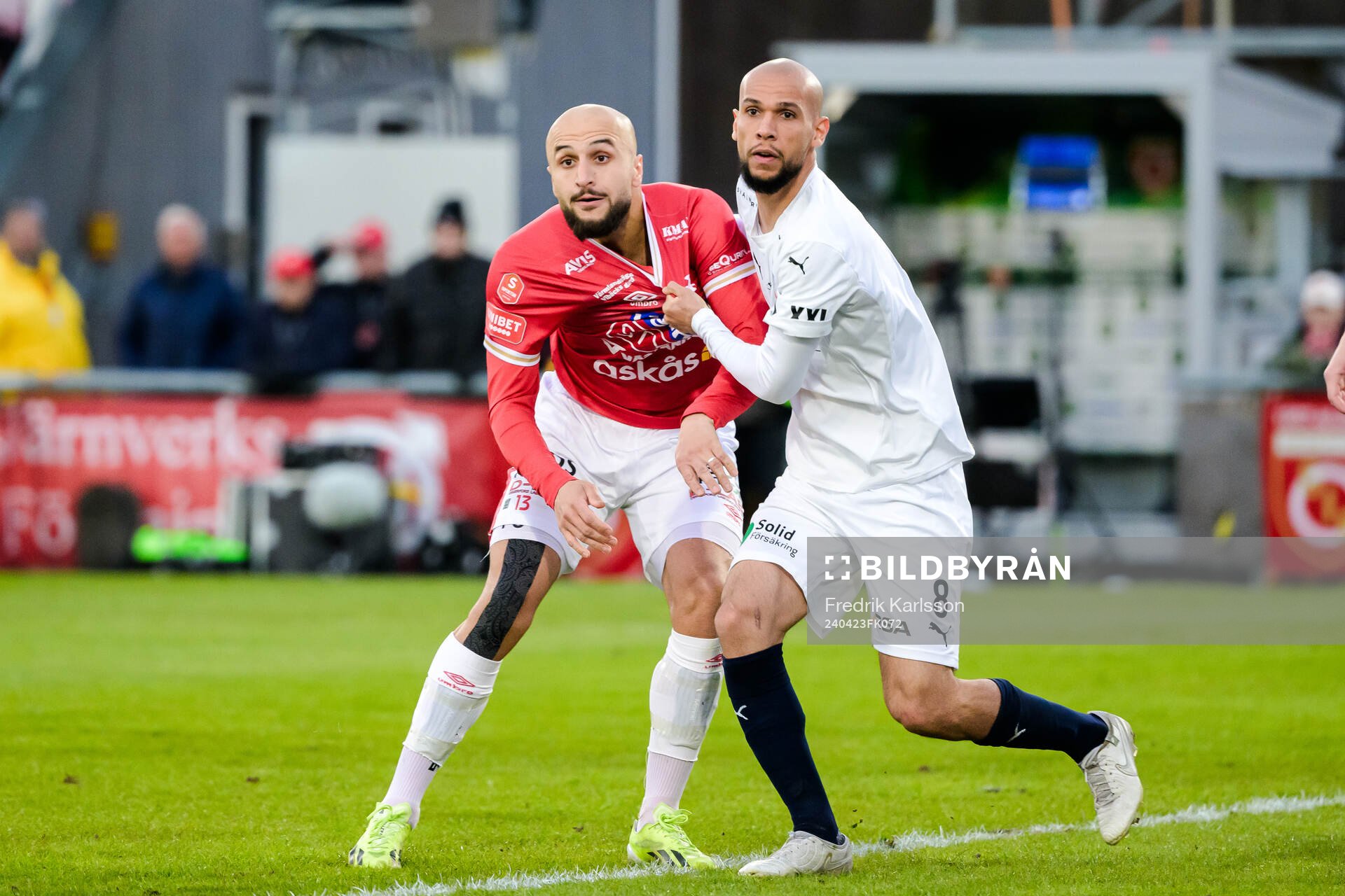 Degerfors Pashang Abdulla och Helsingborgs Sumar Almadjed