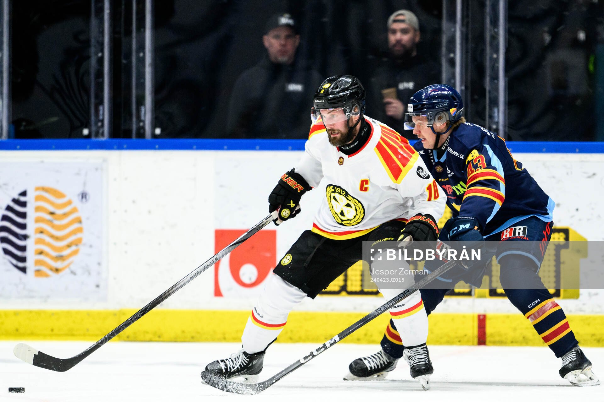 Brynäs Johan Larsson och Djurgårdens Kalle Loponen