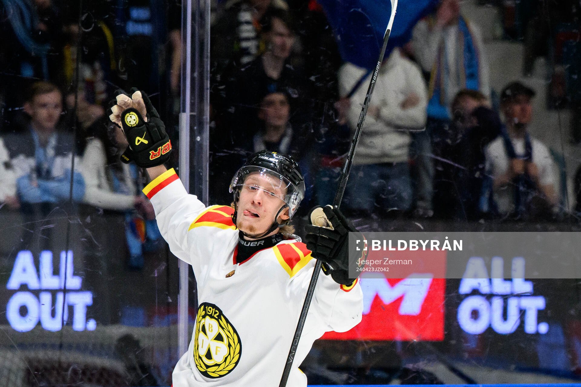 Brynäs Oliver Tärnström jublar