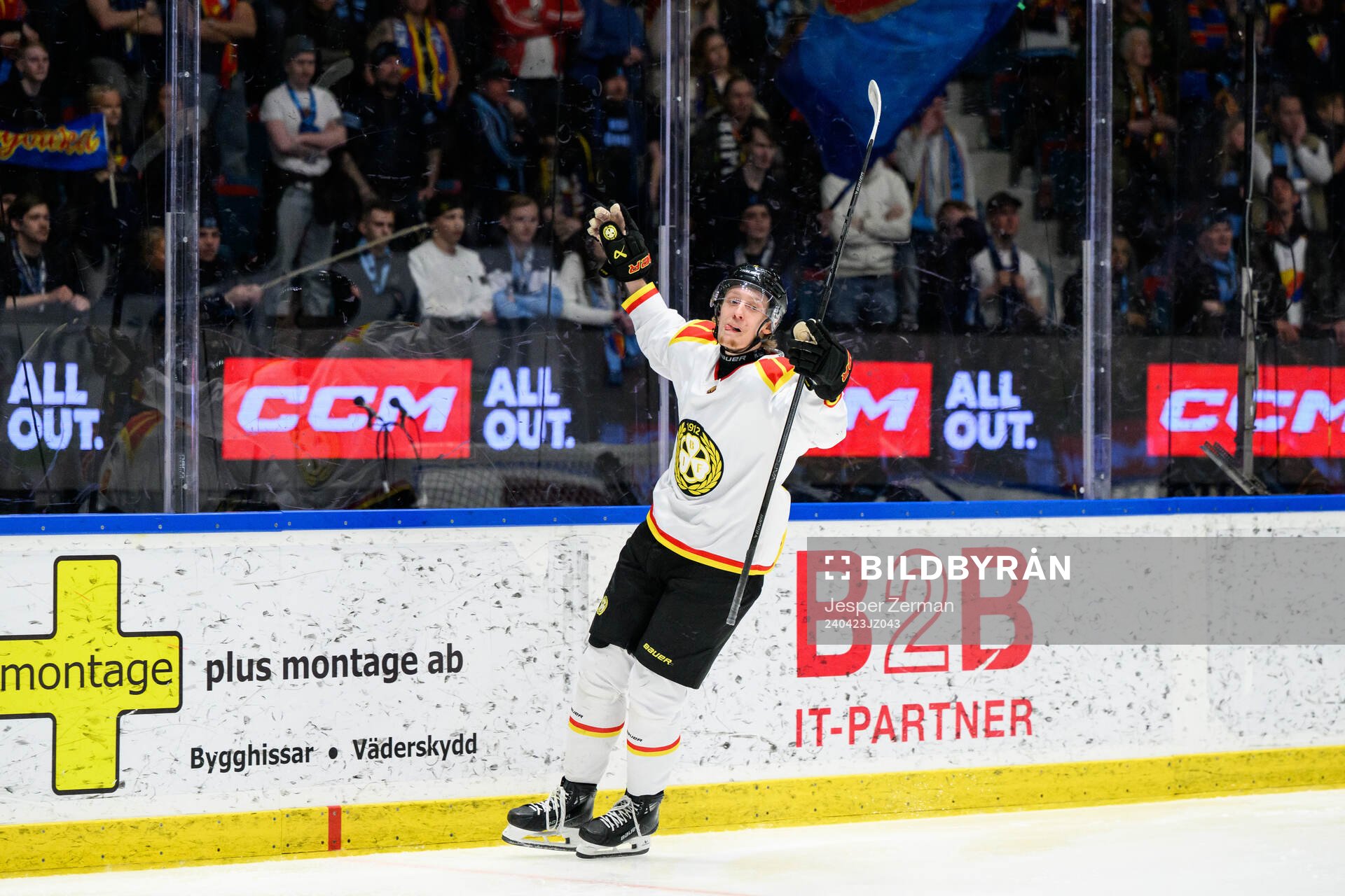 Brynäs Oliver Tärnström jublar