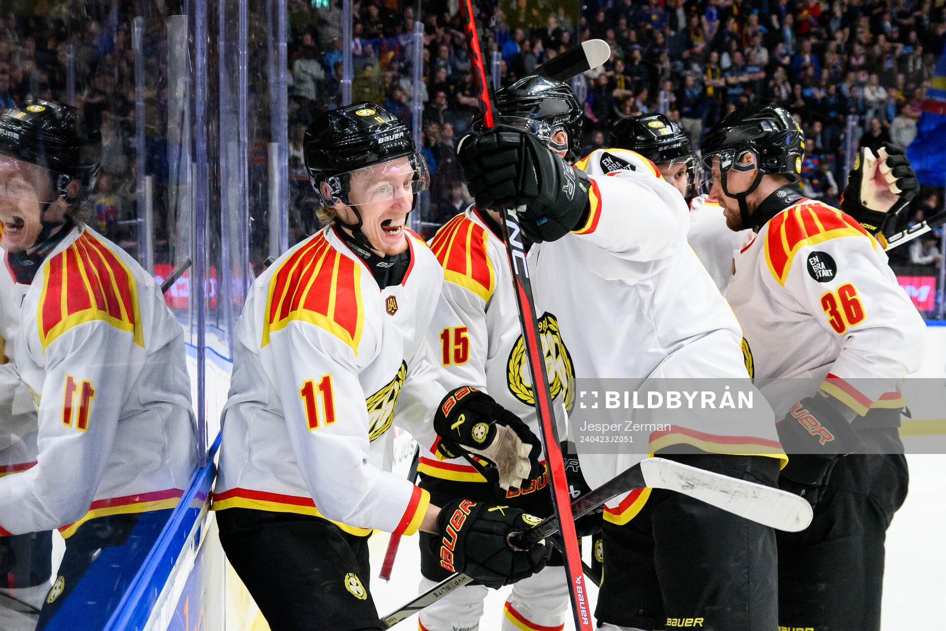 Brynäs Oliver Tärnström jublar