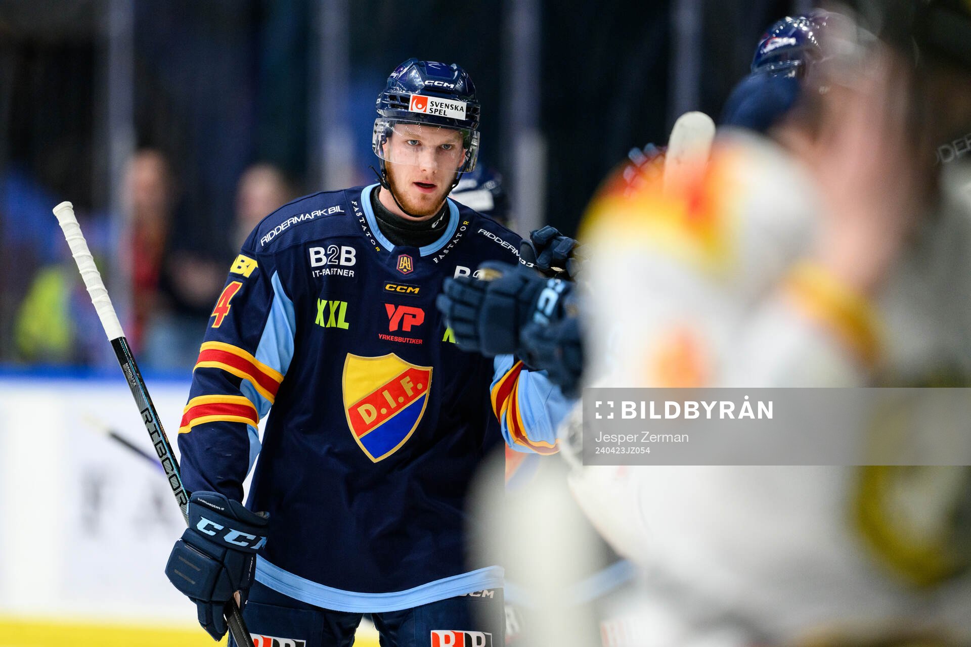 Djurgårdens Edvin Hammarlund jublar