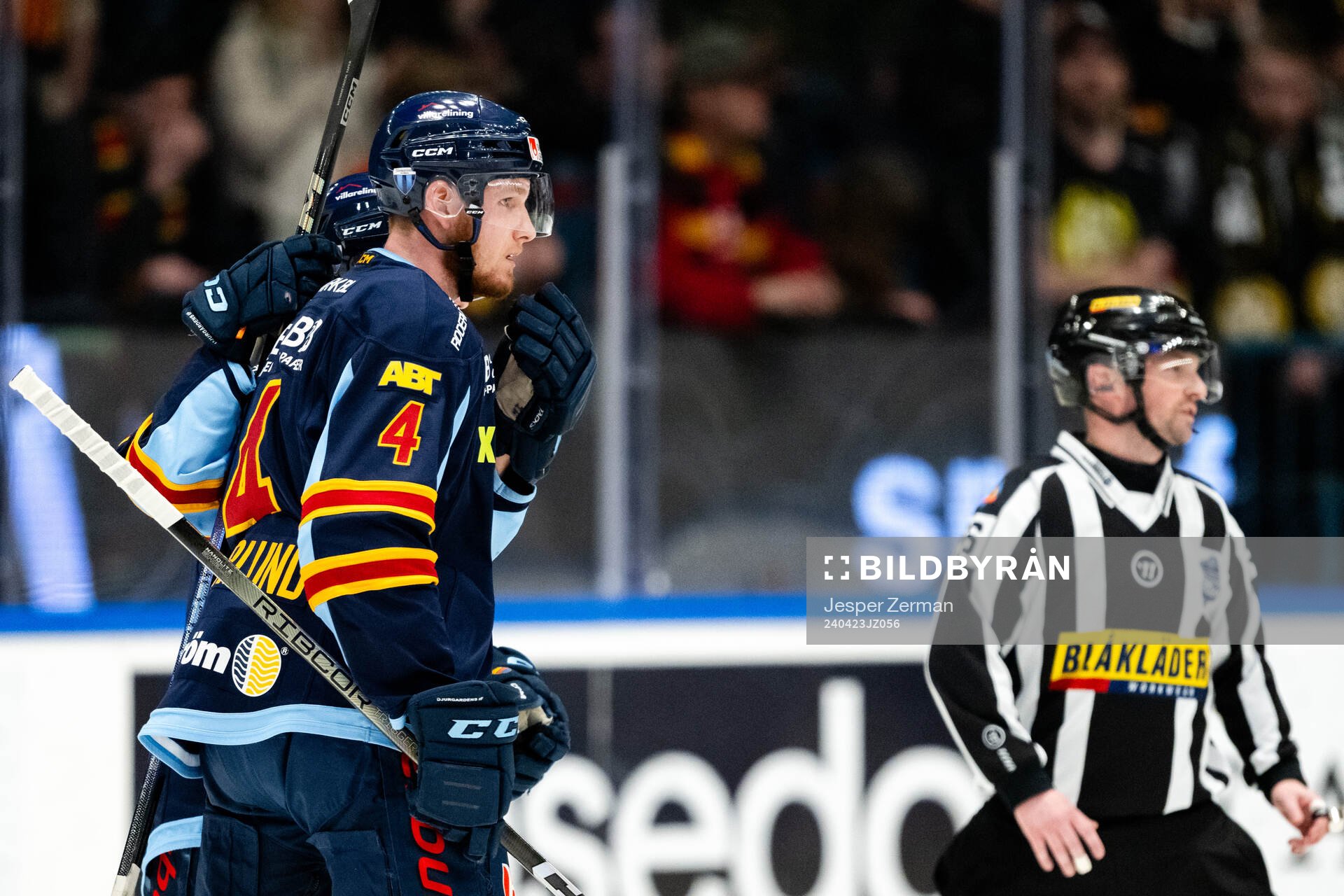 Djurgårdens Edvin Hammarlund jublar