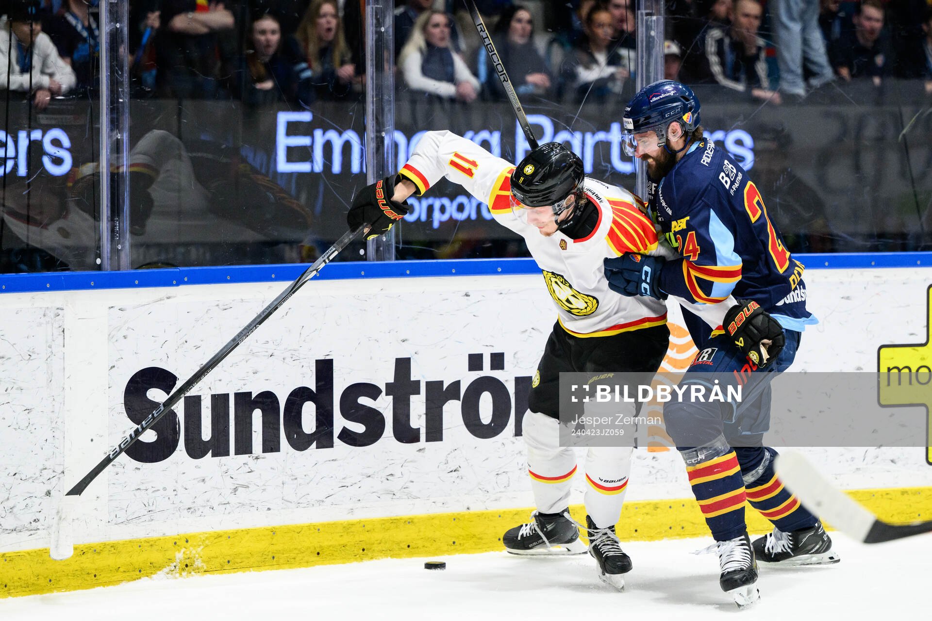 Brynäs Oliver Tärnström och Djurgårdens Ludvig Rensfeldt