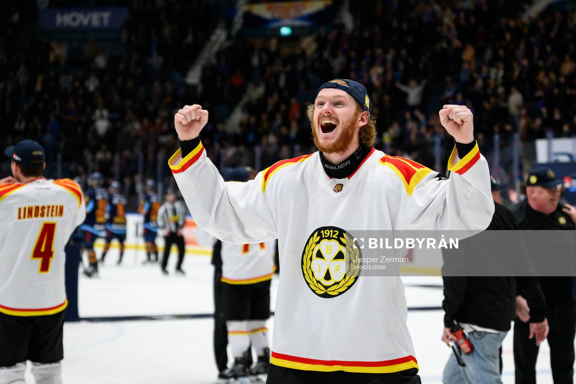 Brynäs Oskar Kvist jublar