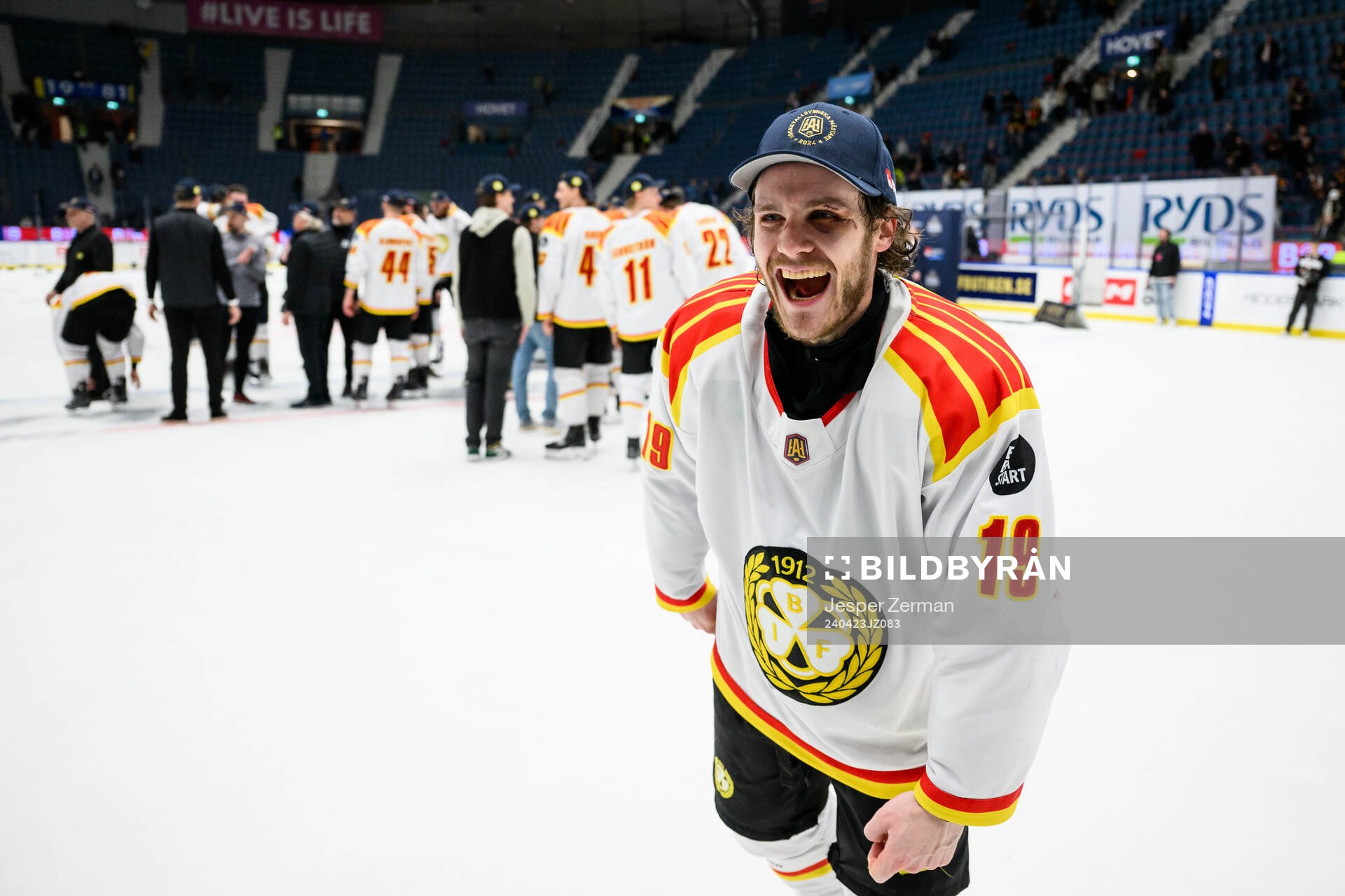 Brynäs Tyler Kelleher jublar
