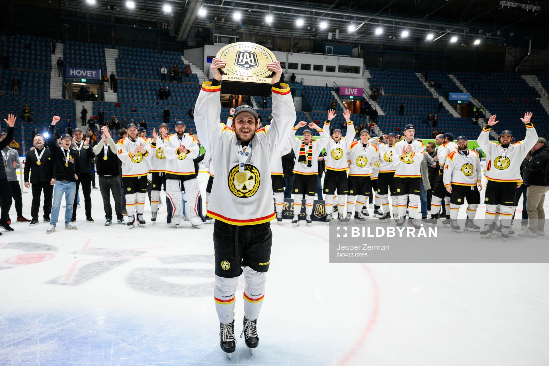 Brynäs Tyler Kelleher jublar