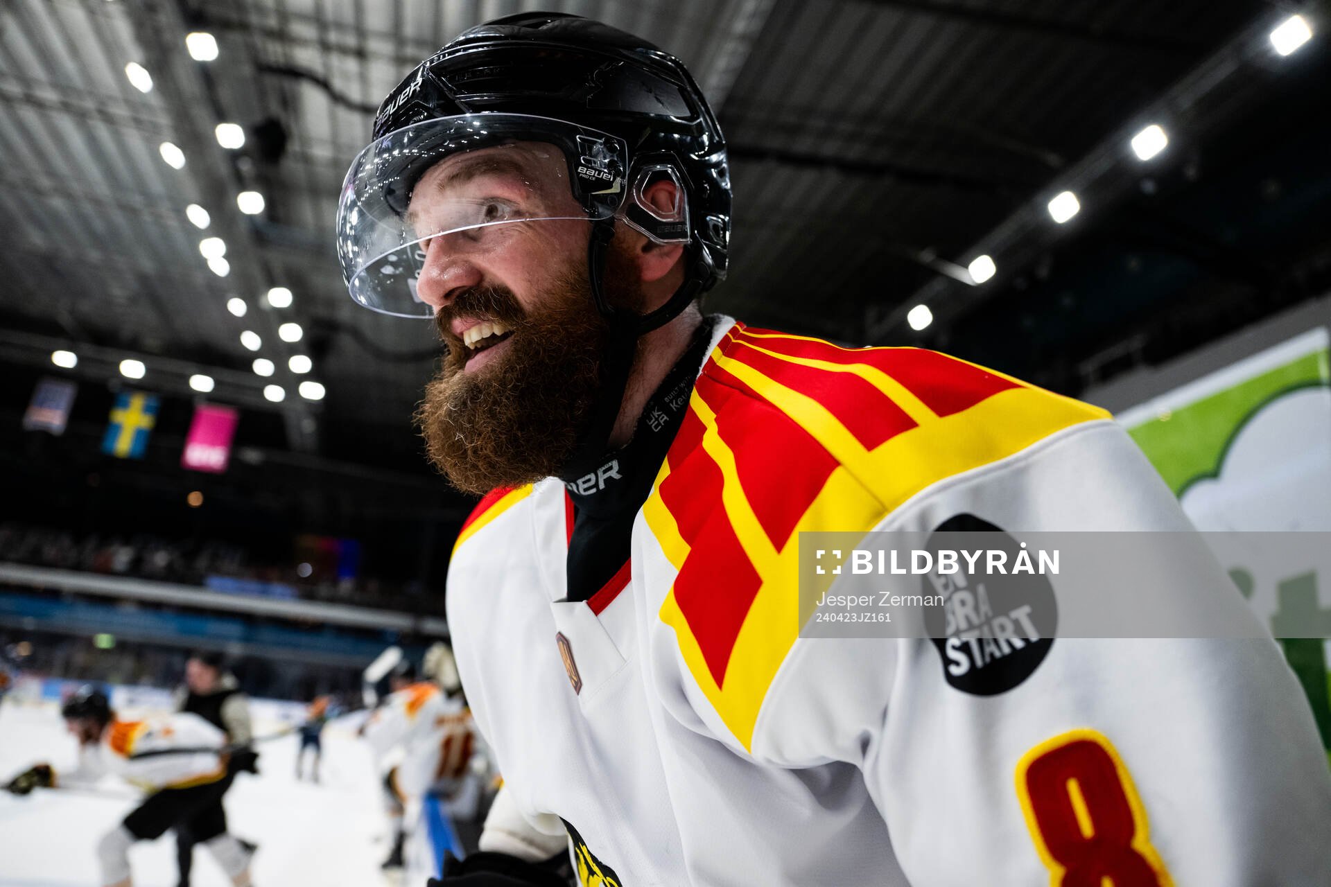 Brynäs Jordie Benn jublar