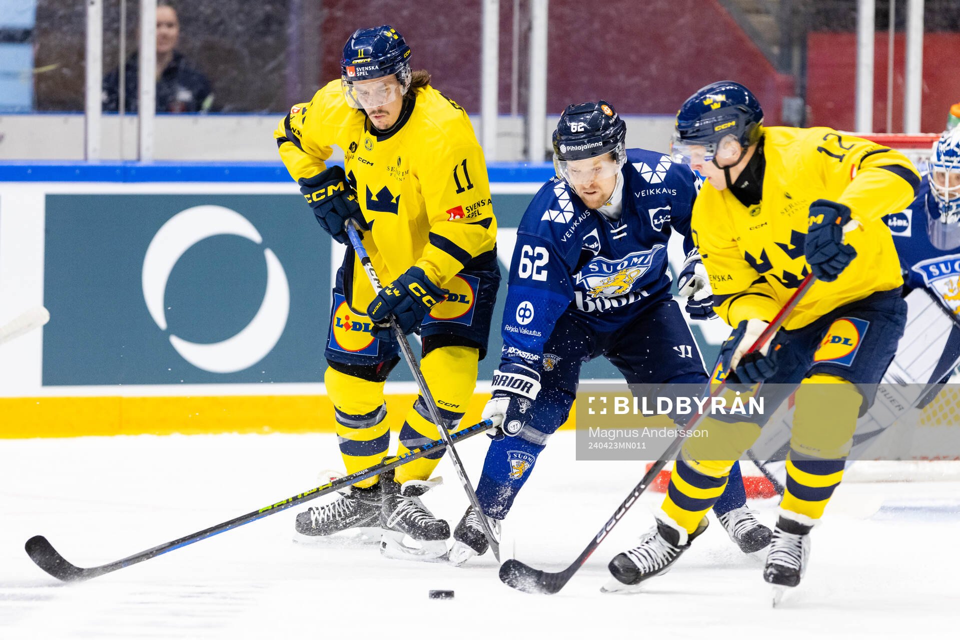 Joakim Nygård and Max Friberg of Sweden against Julius