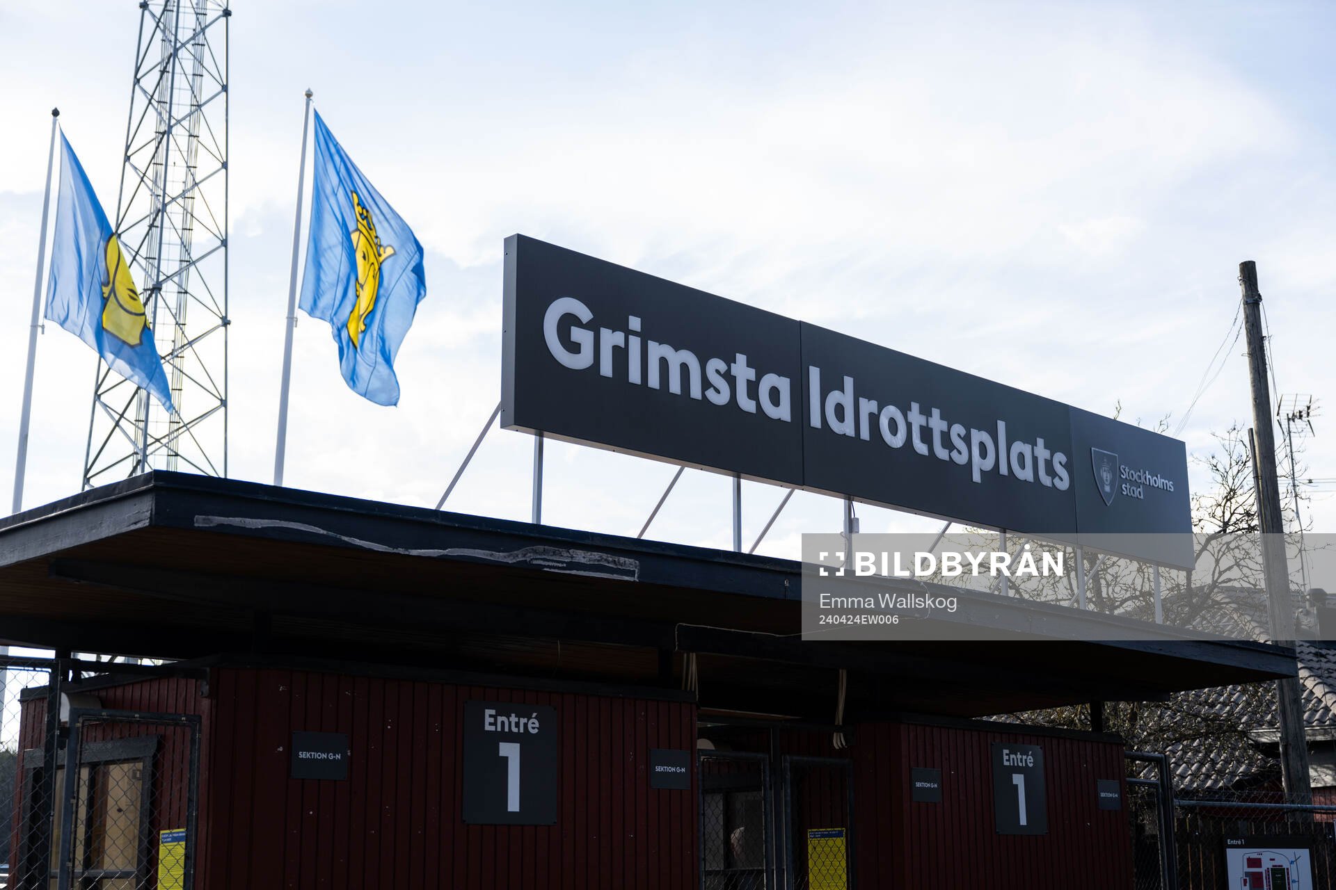 Exteriör vy av Grimsta IP