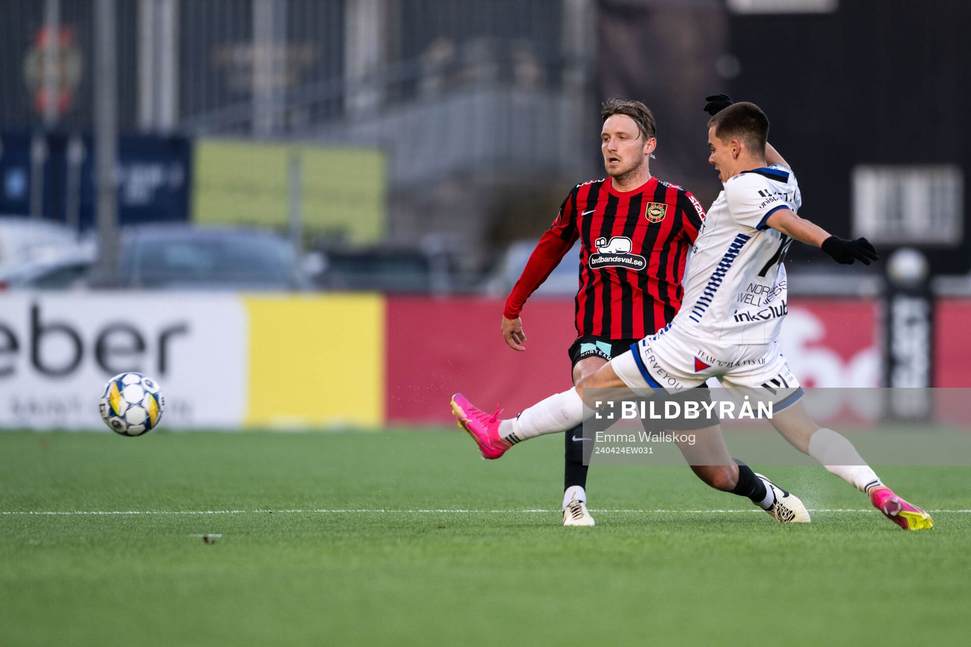 Brommapojkarnas Alexander Abrahamsson och Sirius Leo Walta