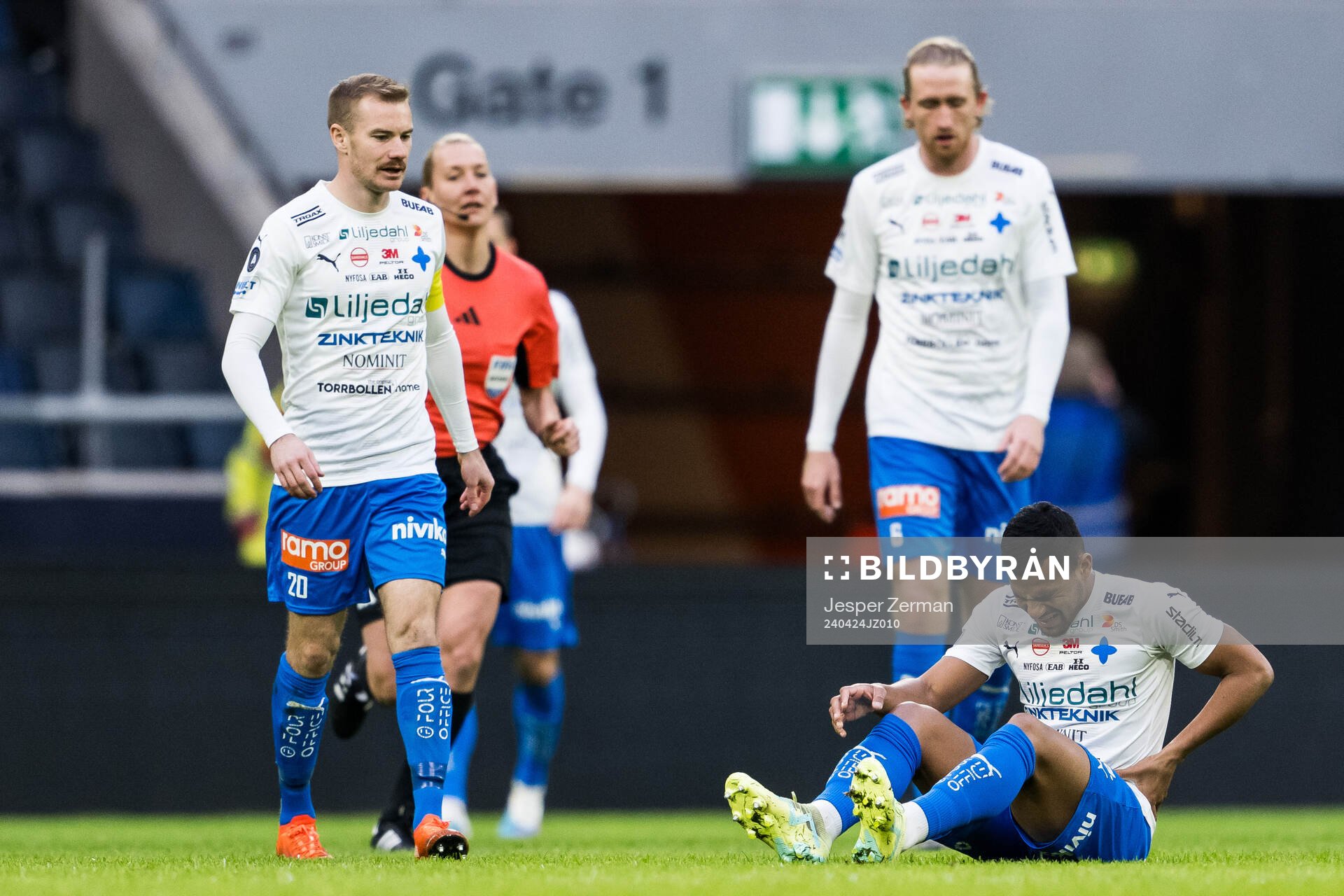 Värnamos Wenderson Oliveira do Nascimento har ont