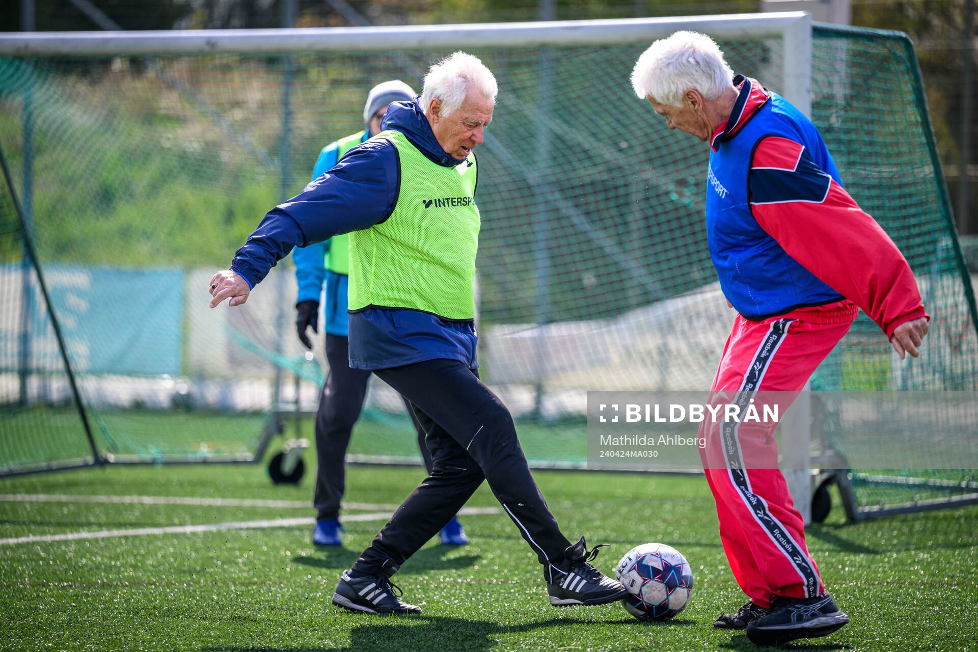 Tommy Hansson under en träning i gåfotboll den 24 april 2024 i Vellinge. 