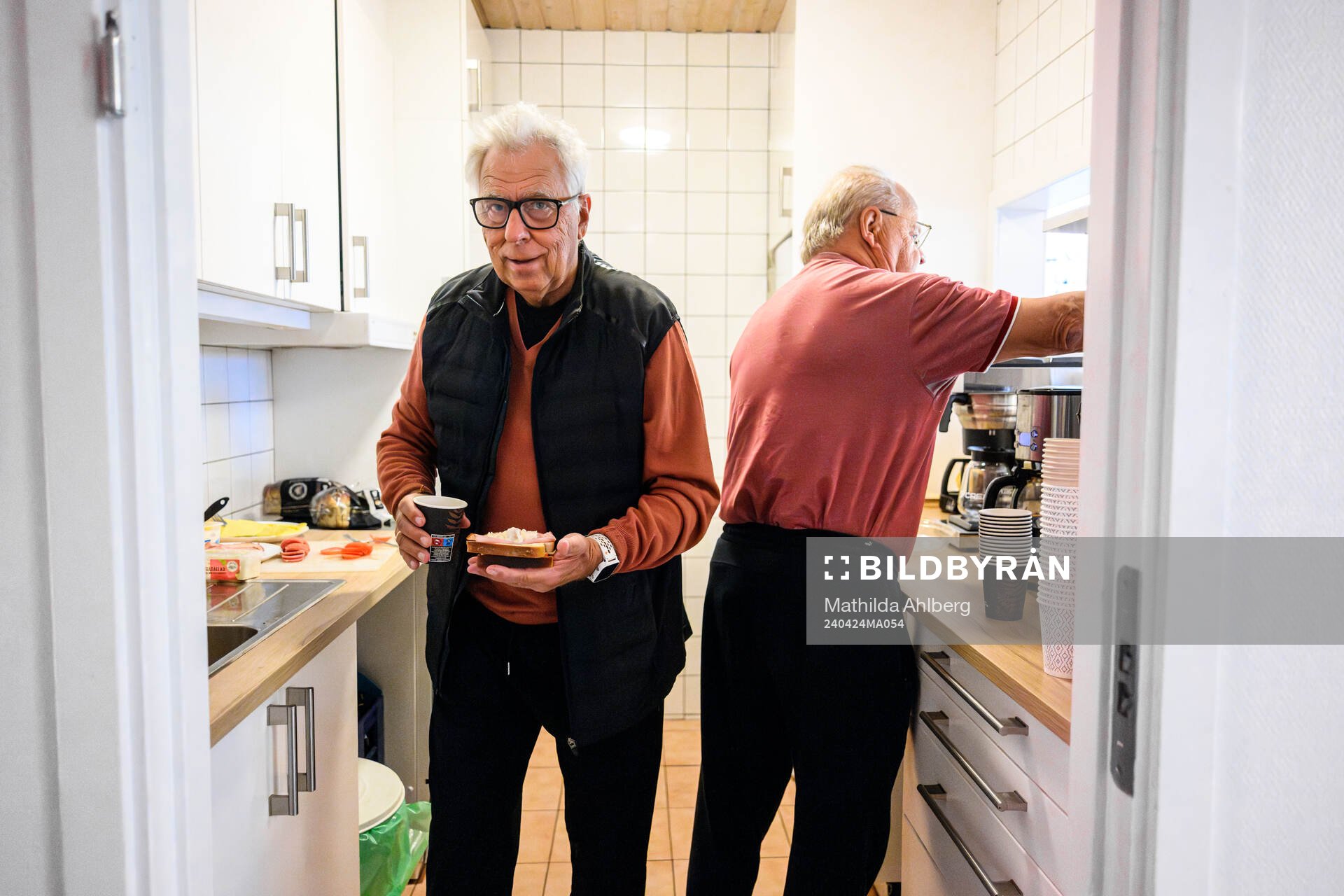 Tommy Hansson vid fikan