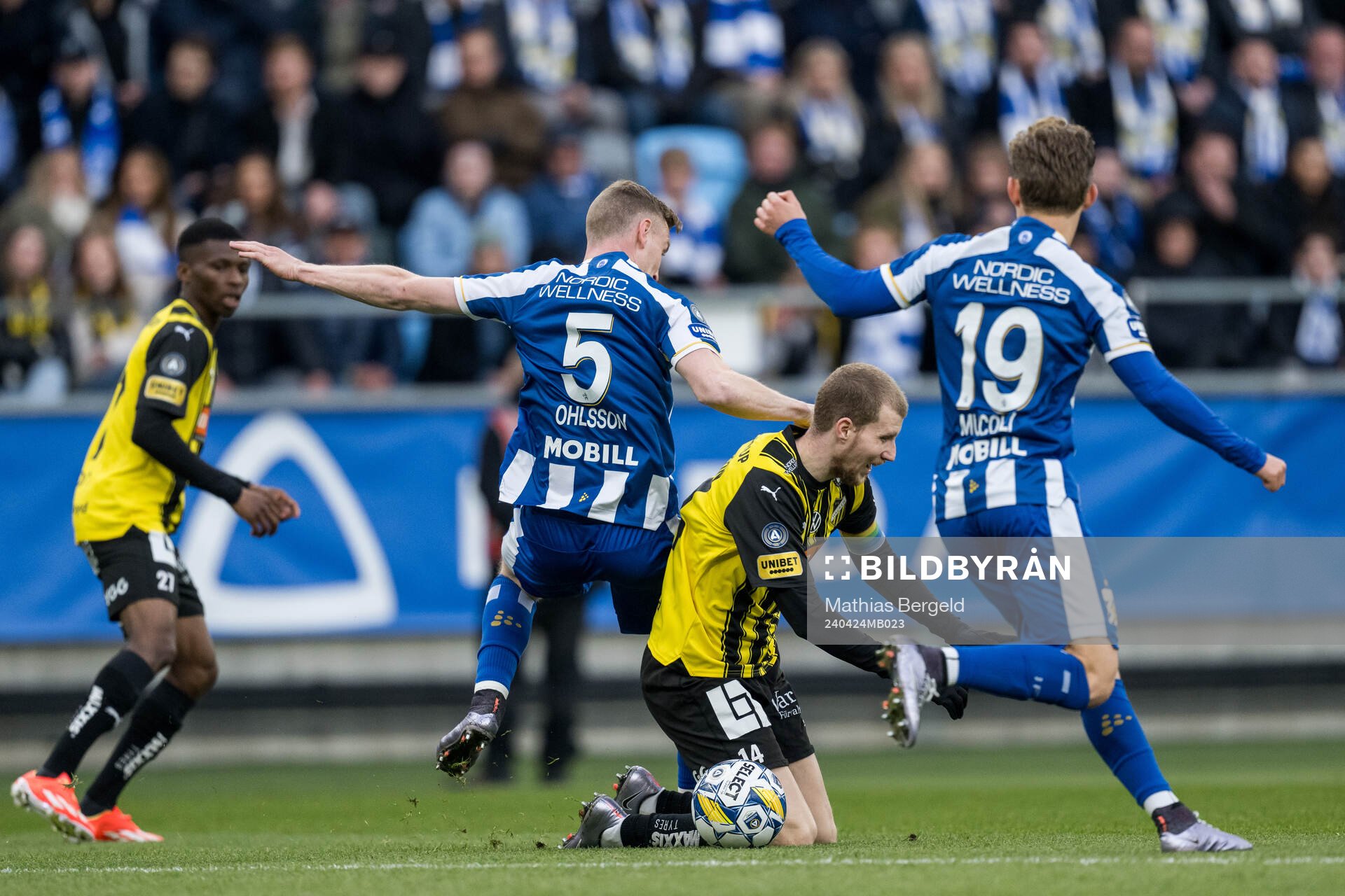 IFK Göteborgs Sebastian Ohlsson och Häckens Simon