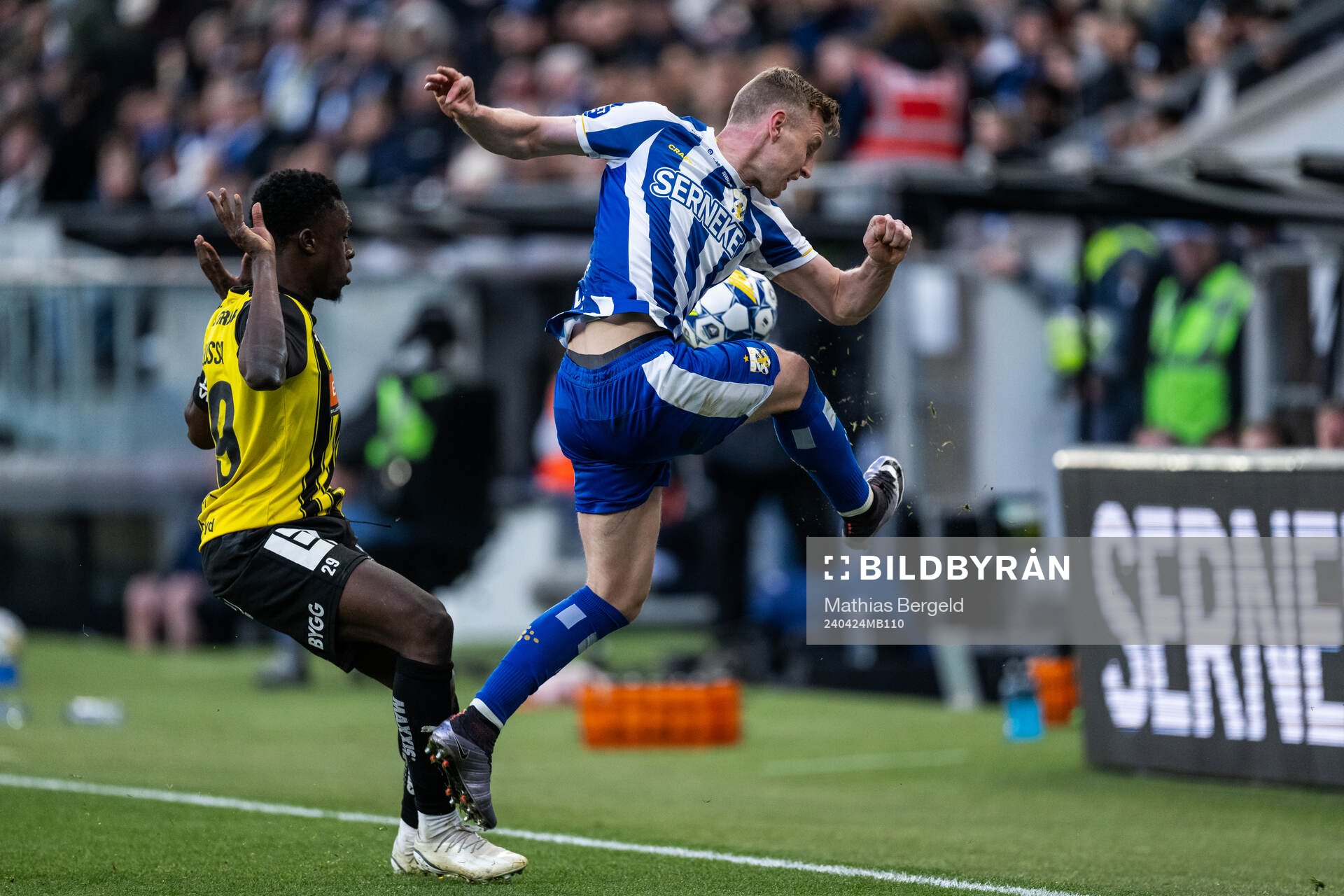 Häckens Zeidane Inoussa och IFK Göteborgs Sebastian