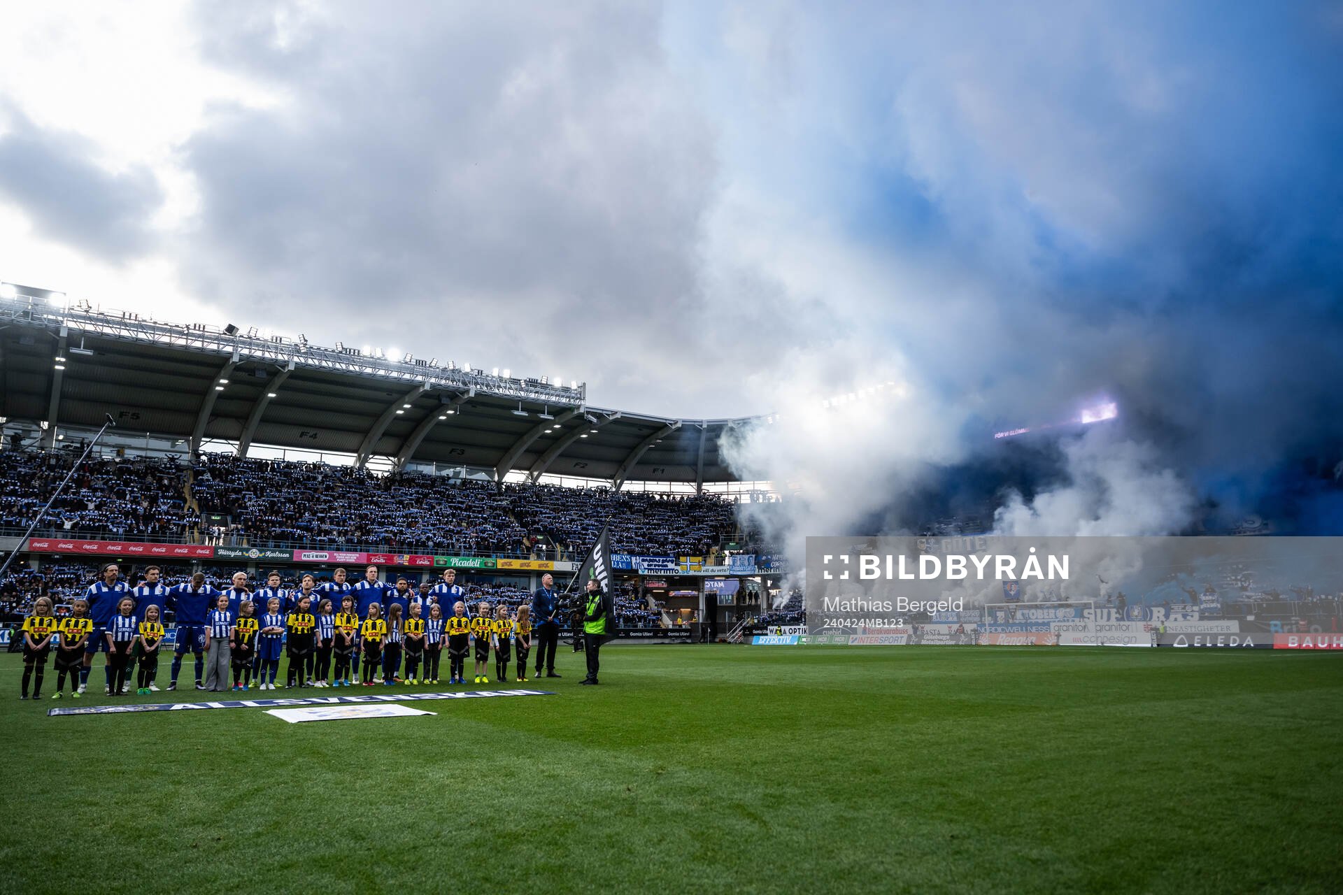 IFK Göteborgs spelare vid line-up