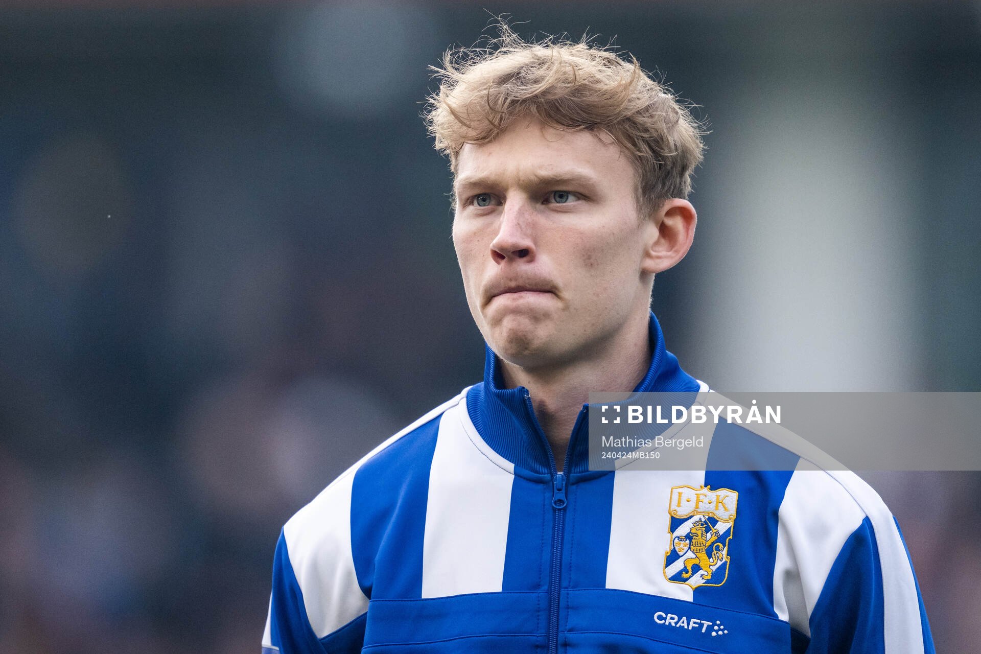 IFK Göteborgs Laurs Skjellerup vid line-up