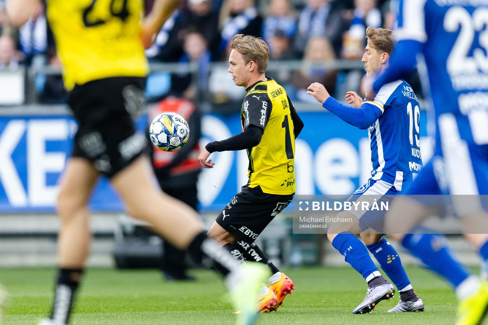 Häckens Pontus Dahbo och IFK Göteborgs Arbnor Mucolli