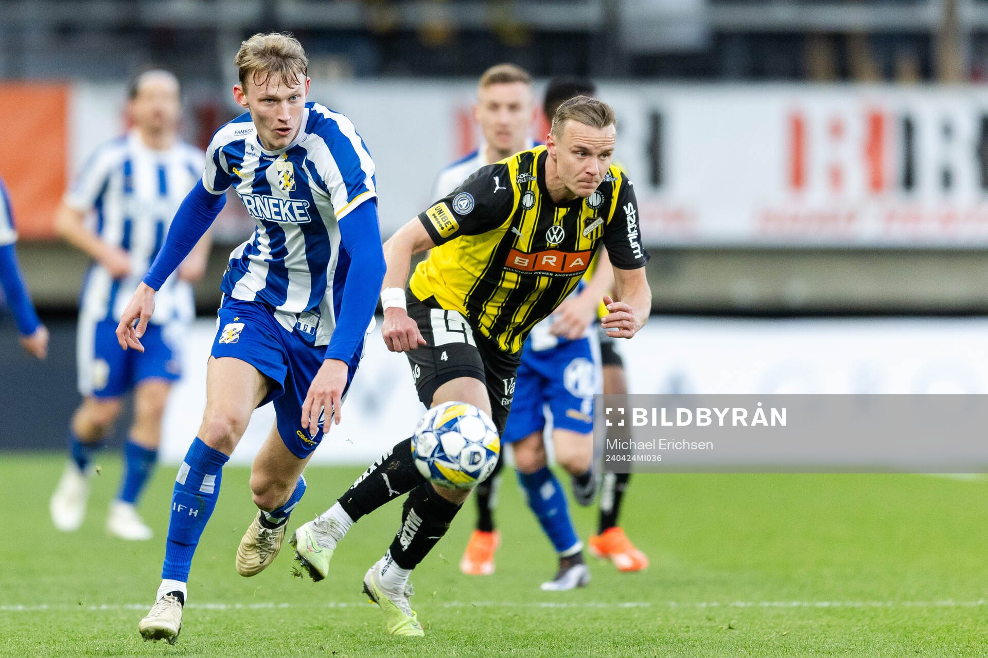 IFK Göteborgs Laurs Skjellerup och Häckens Marius Lode