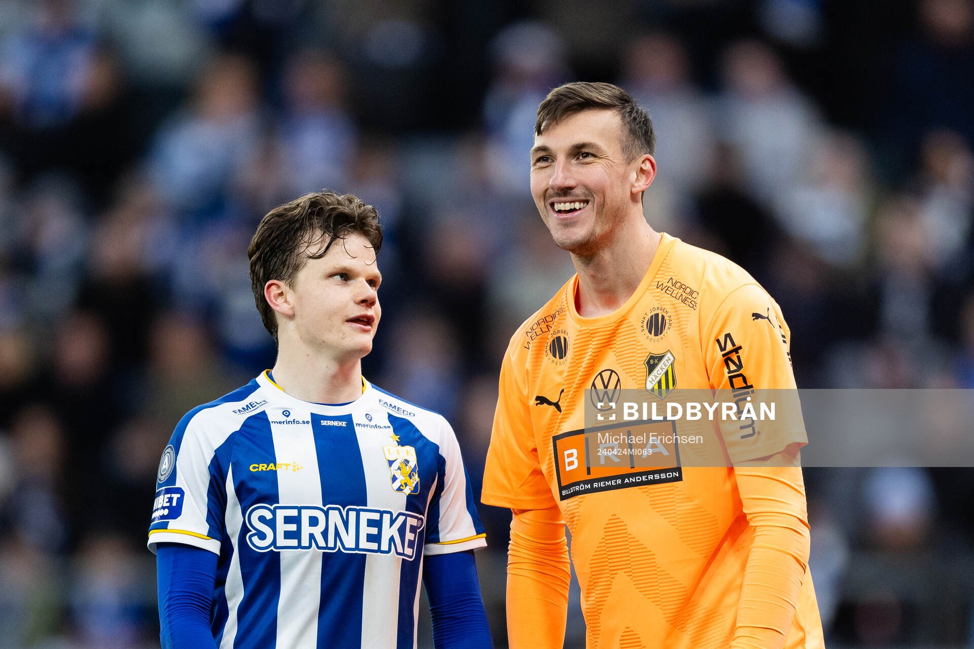 IFK Göteborgs Kolbeinn Thordarson och Häckens Andreas