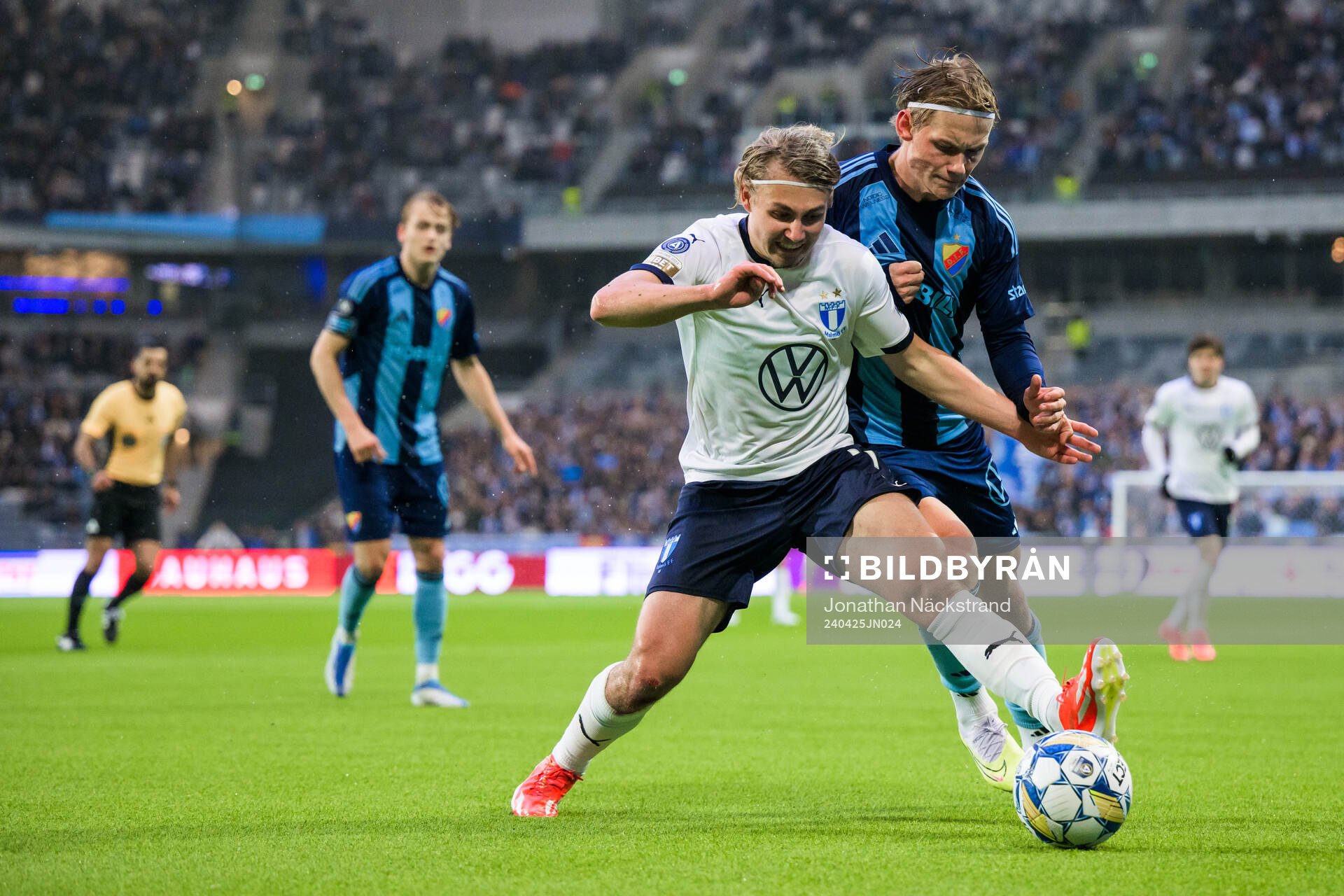Malmö FFs Sebastian Nanasi och Djurgårdens Tobias