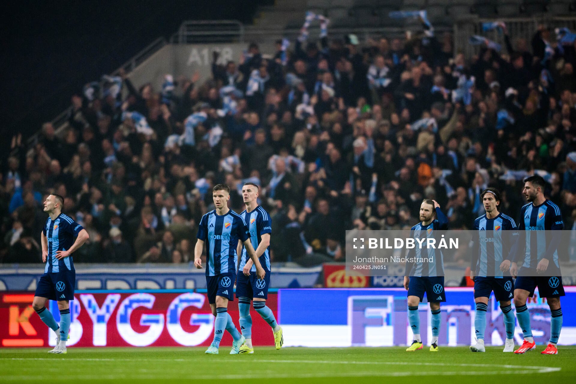 Djurgårdens spelare deppar