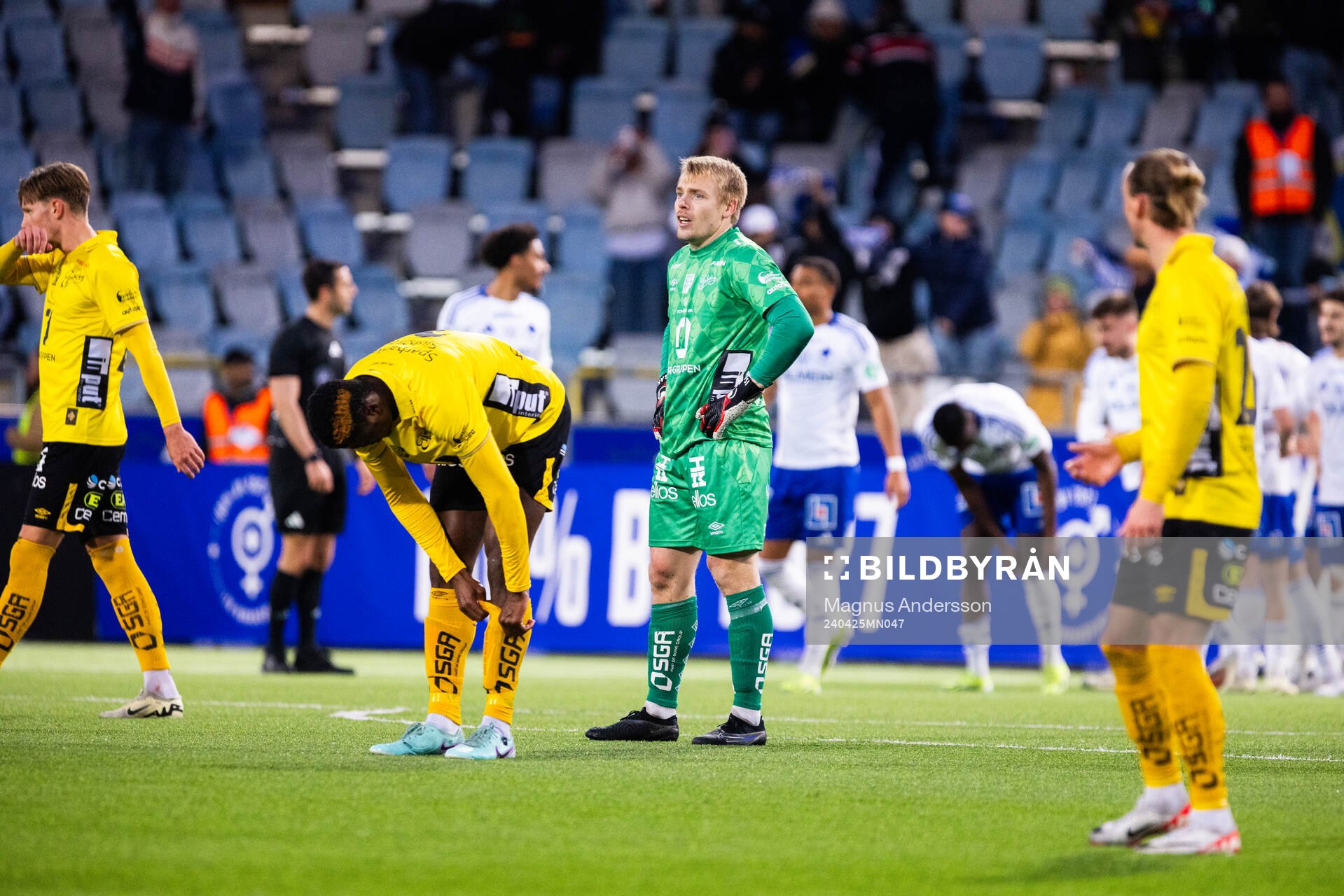 Elfsborgs målvakt Isak Pettersson deppar