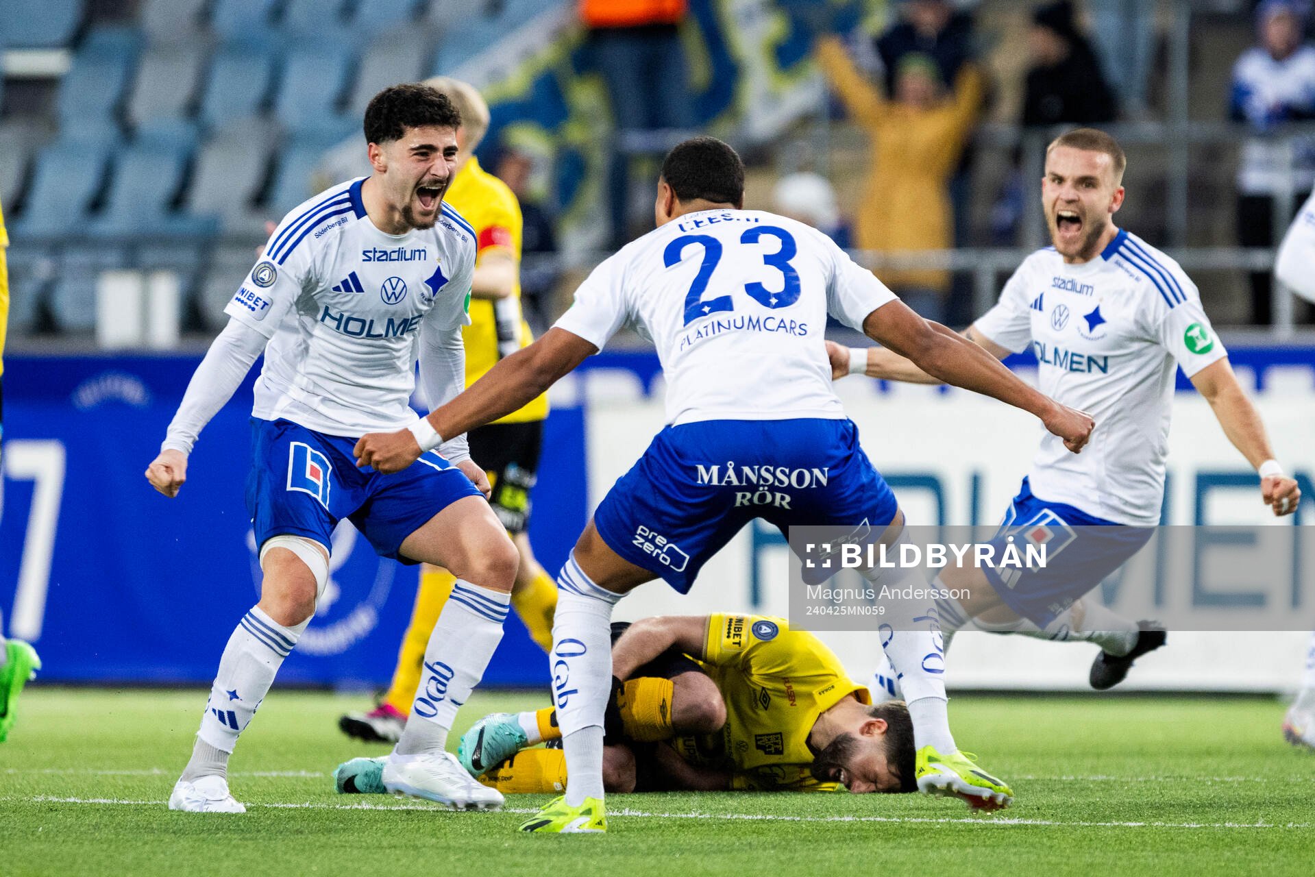 IFK Norrköpings Ismet Lushaku jublar