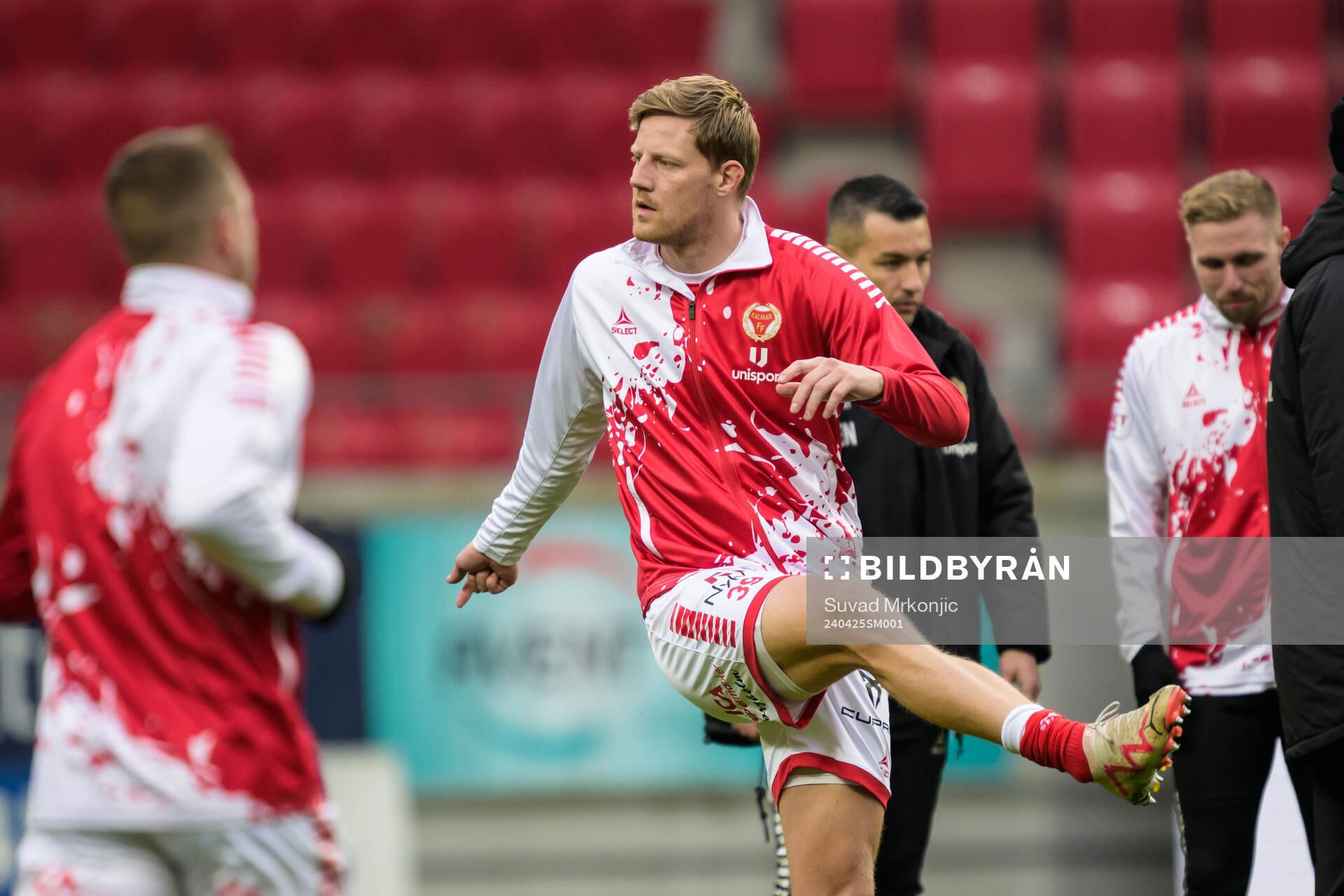 Kalmars Lars Saetra inför fotbollsmatchen i Allsvenskan mellan Kalmar och GAIS den 25 april 2024 i Kalmar. 