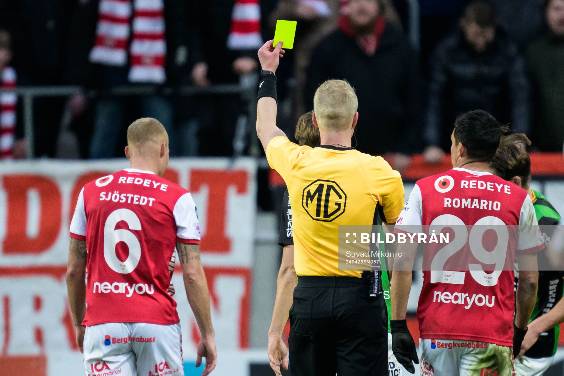 Kalmars Rasmus Sjöstedt och Domare Adam Ladebäck