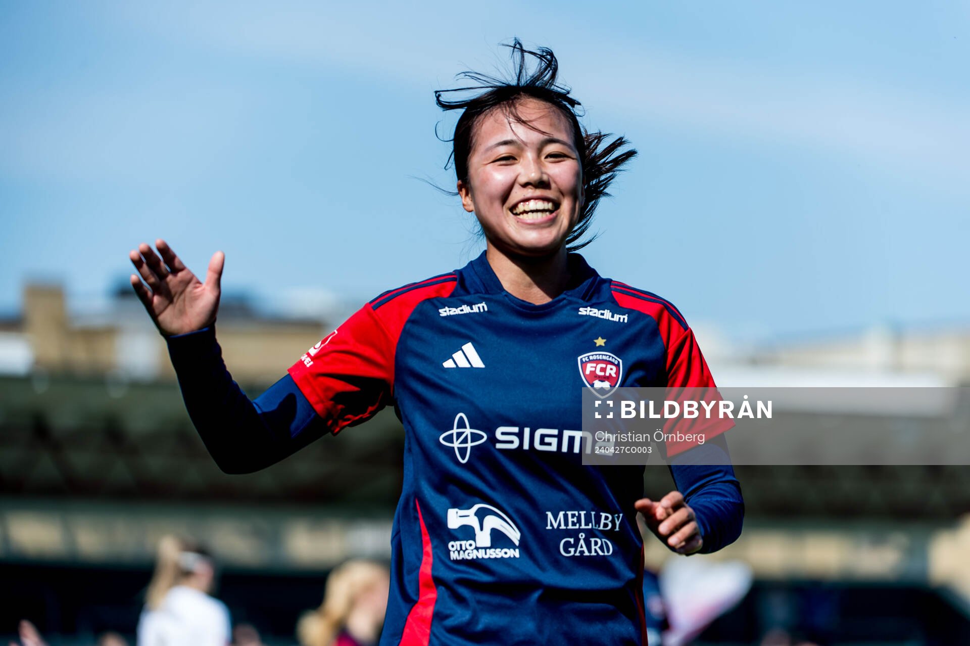 FC Rosengårds Momoko Tanikawa jublar