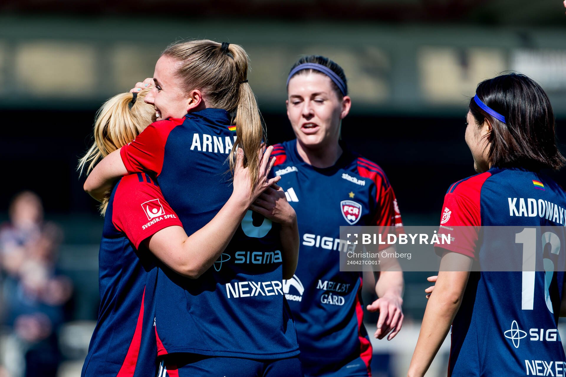 FC Rosengårds Gudrun Arnardottir jublar
