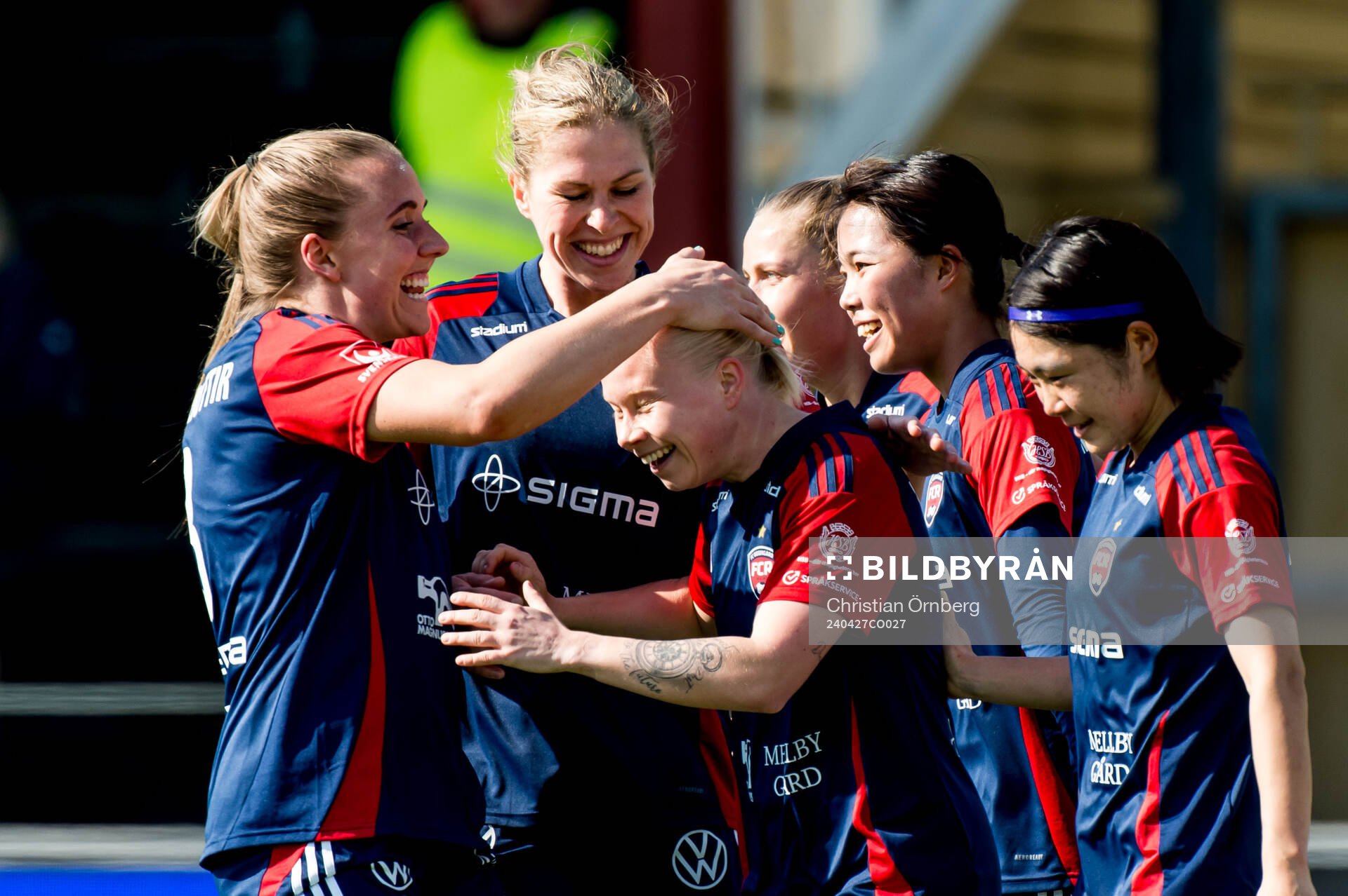 FC Rosengårds Anni Hartikainen jublar