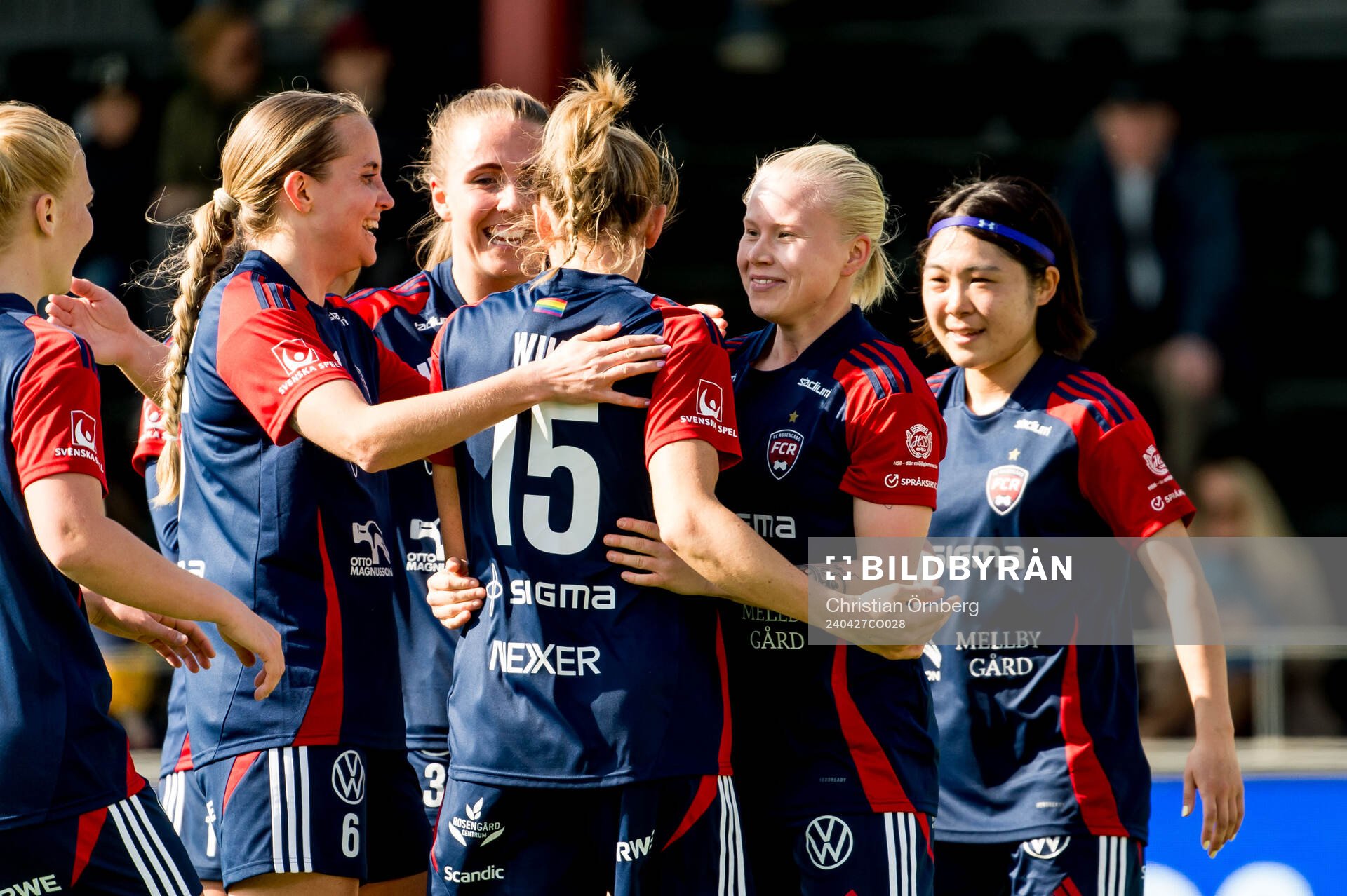 FC Rosengårds Anni Hartikainen jublar
