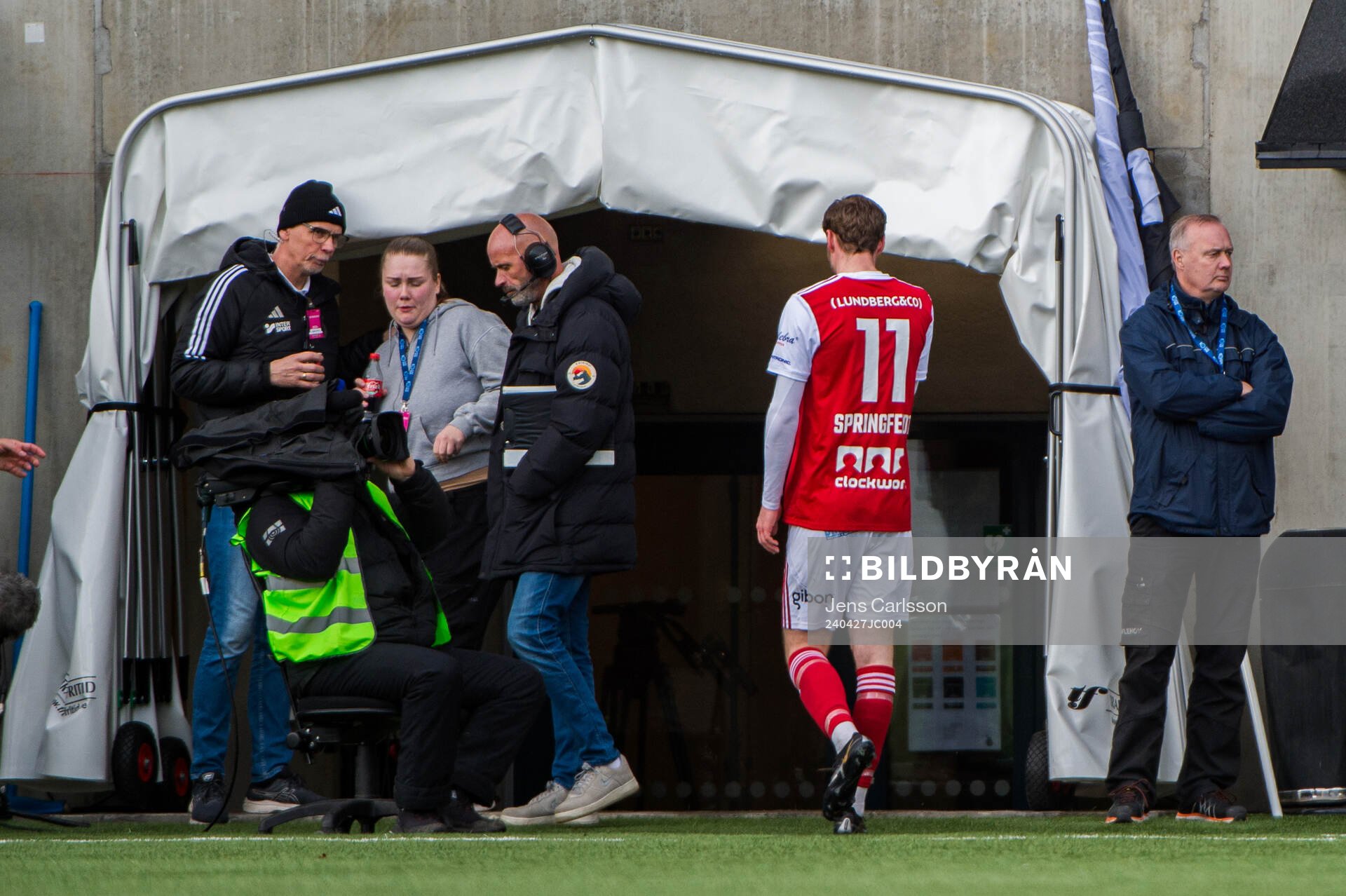 Sandvikens Martin Springfeldt blir utvisad