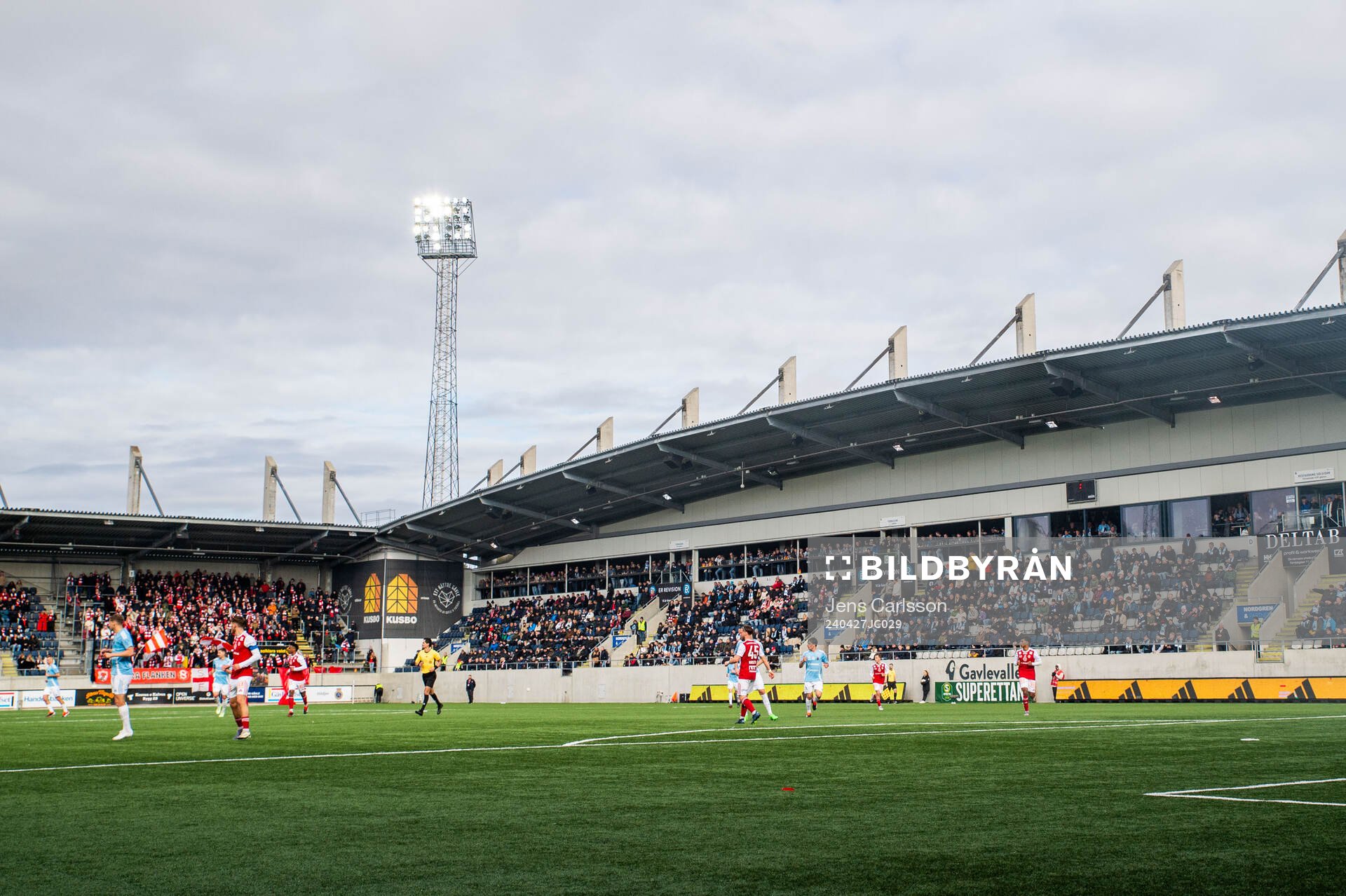 Gavlevallen under fotbollsmatchen i Superettan mellan Gefle och Sandviken den 27 april 2024 i Gävle. 